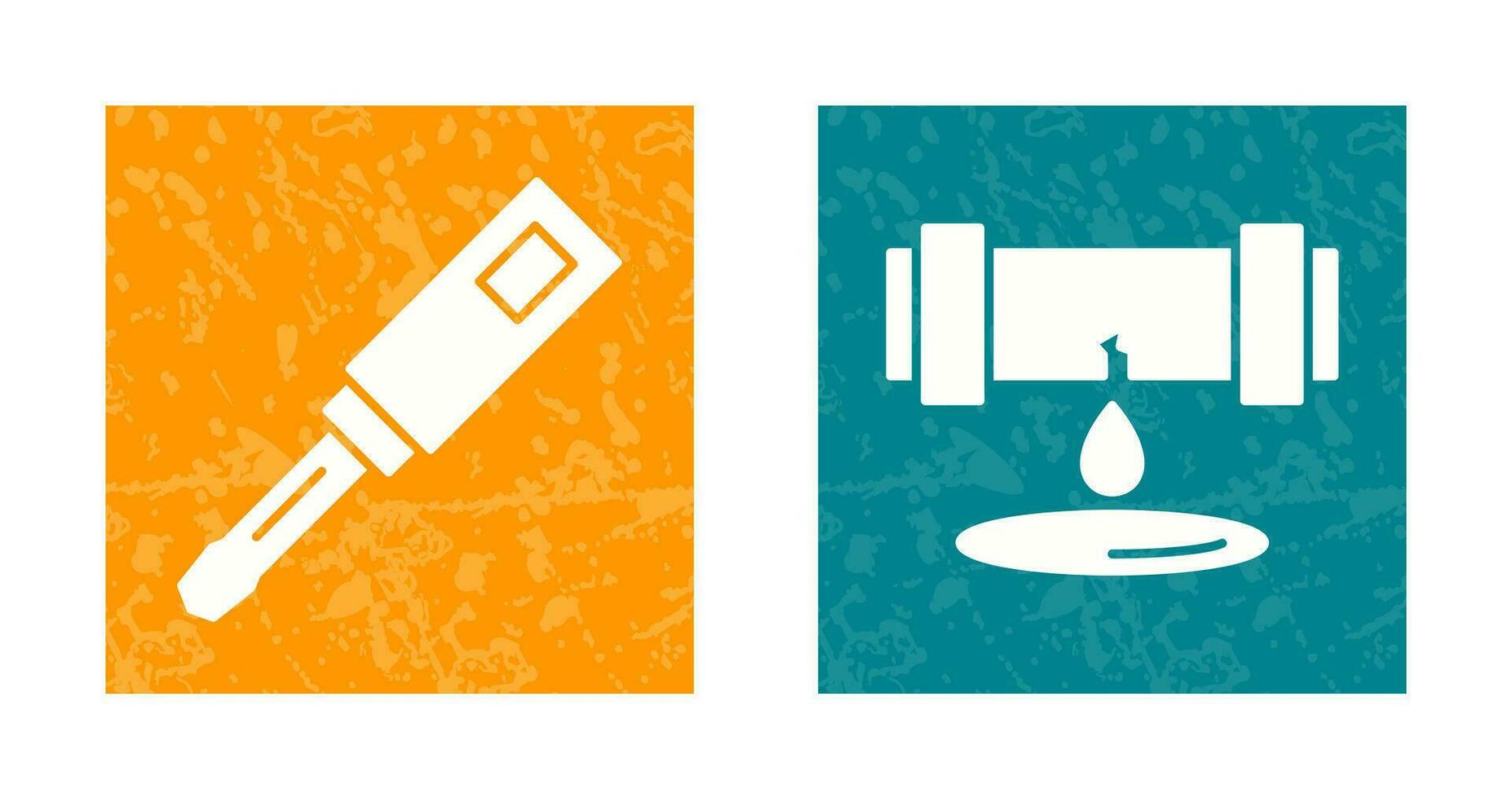 Screwdriver and Leak Icon vector
