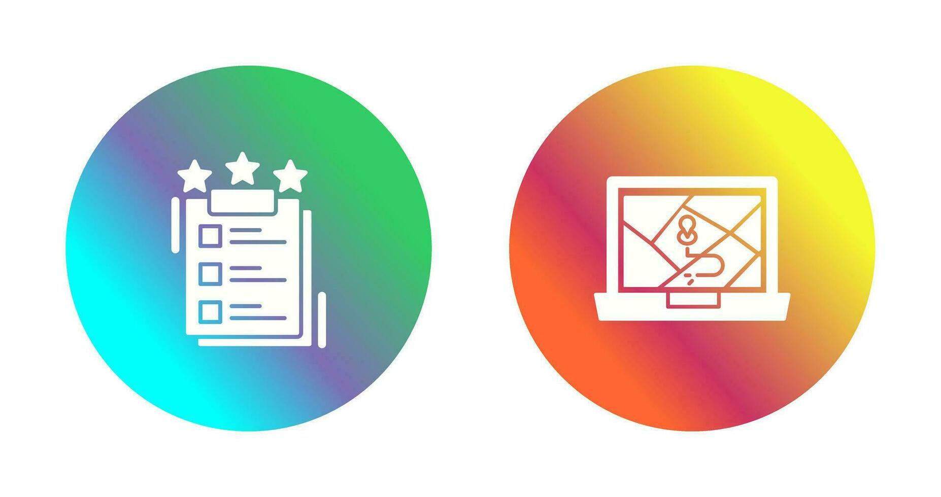 Project Features and Google Map Icon vector