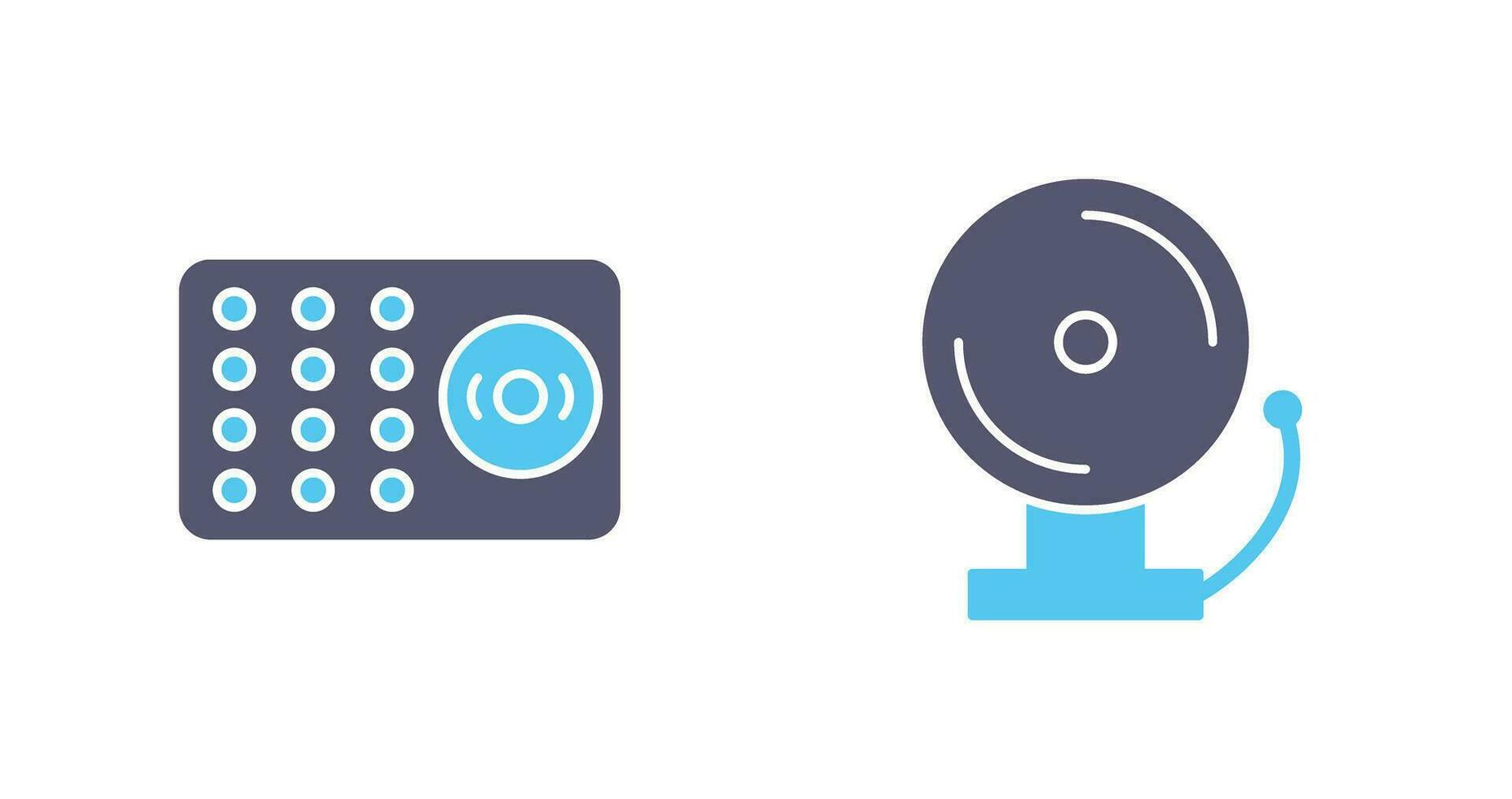 ring alarm and fire alarm  Icon vector