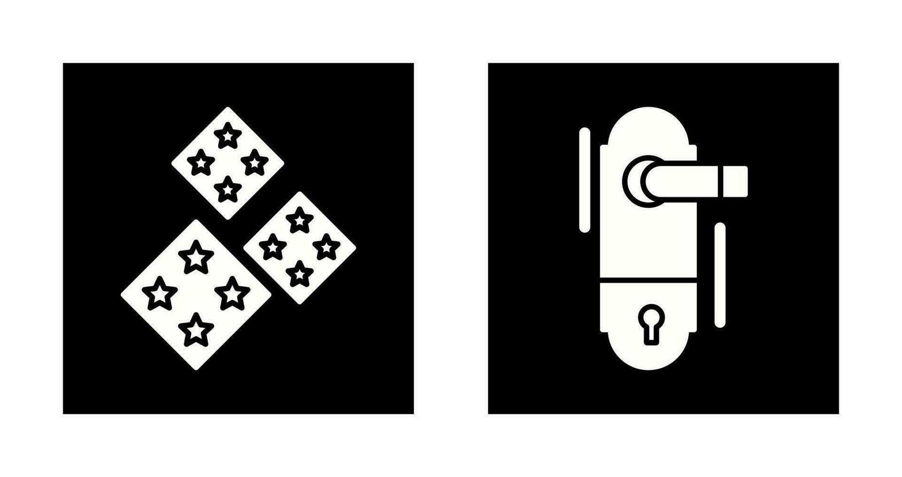 Tiles and Doorknob Icon vector