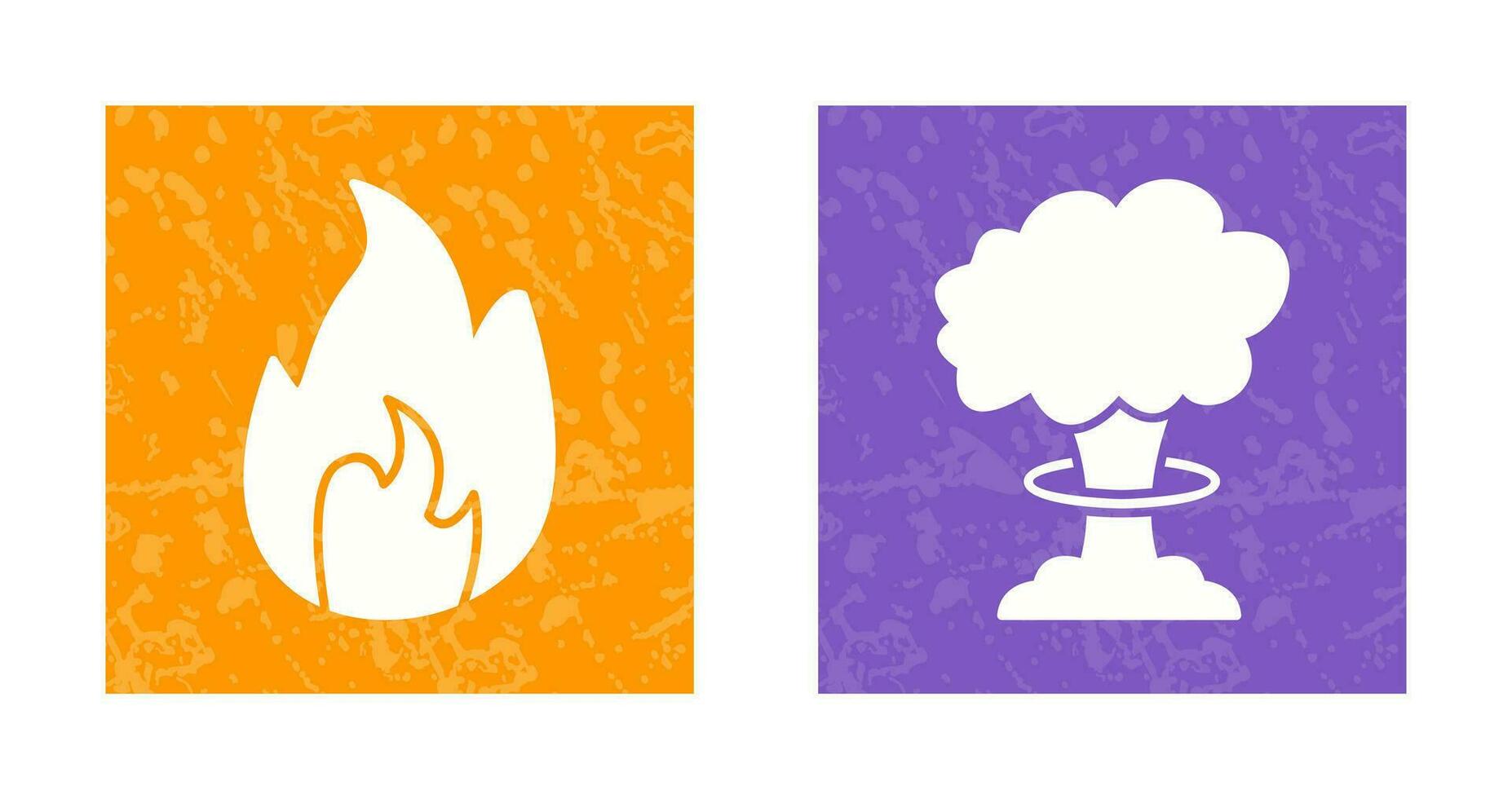 flame and bomb blast Icon vector