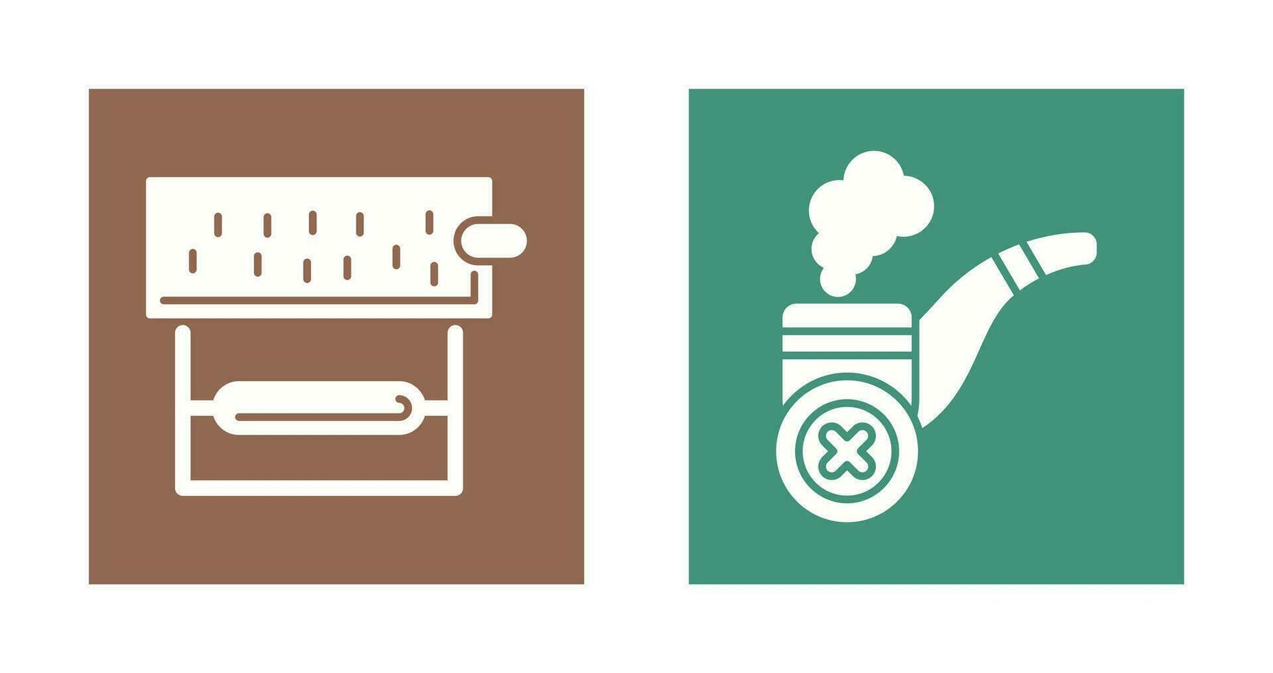 Rolling Tobacco and No Cigar Icon vector