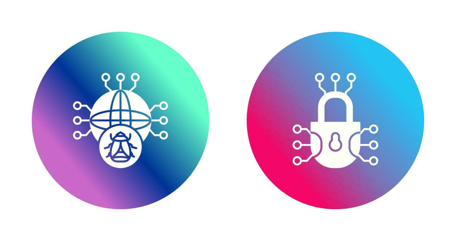 Global Malware and Cyber defence Icon vector