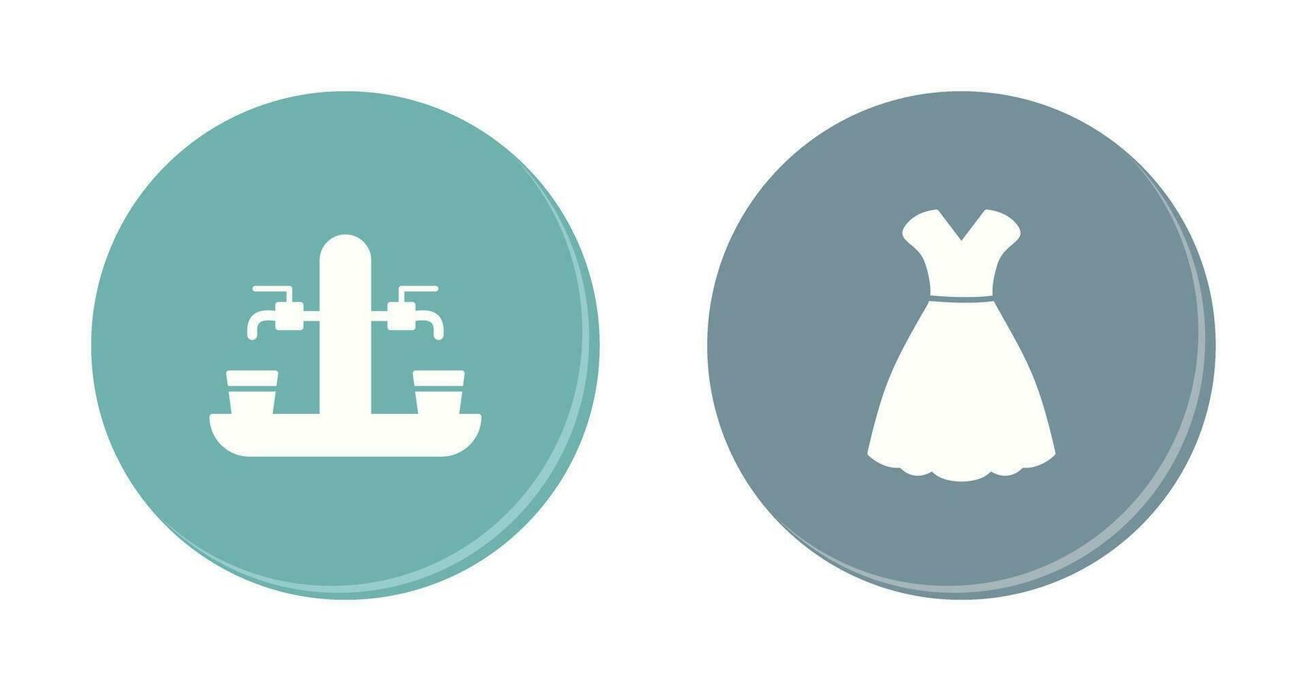 Beer Tap and Woman Dress Icon vector