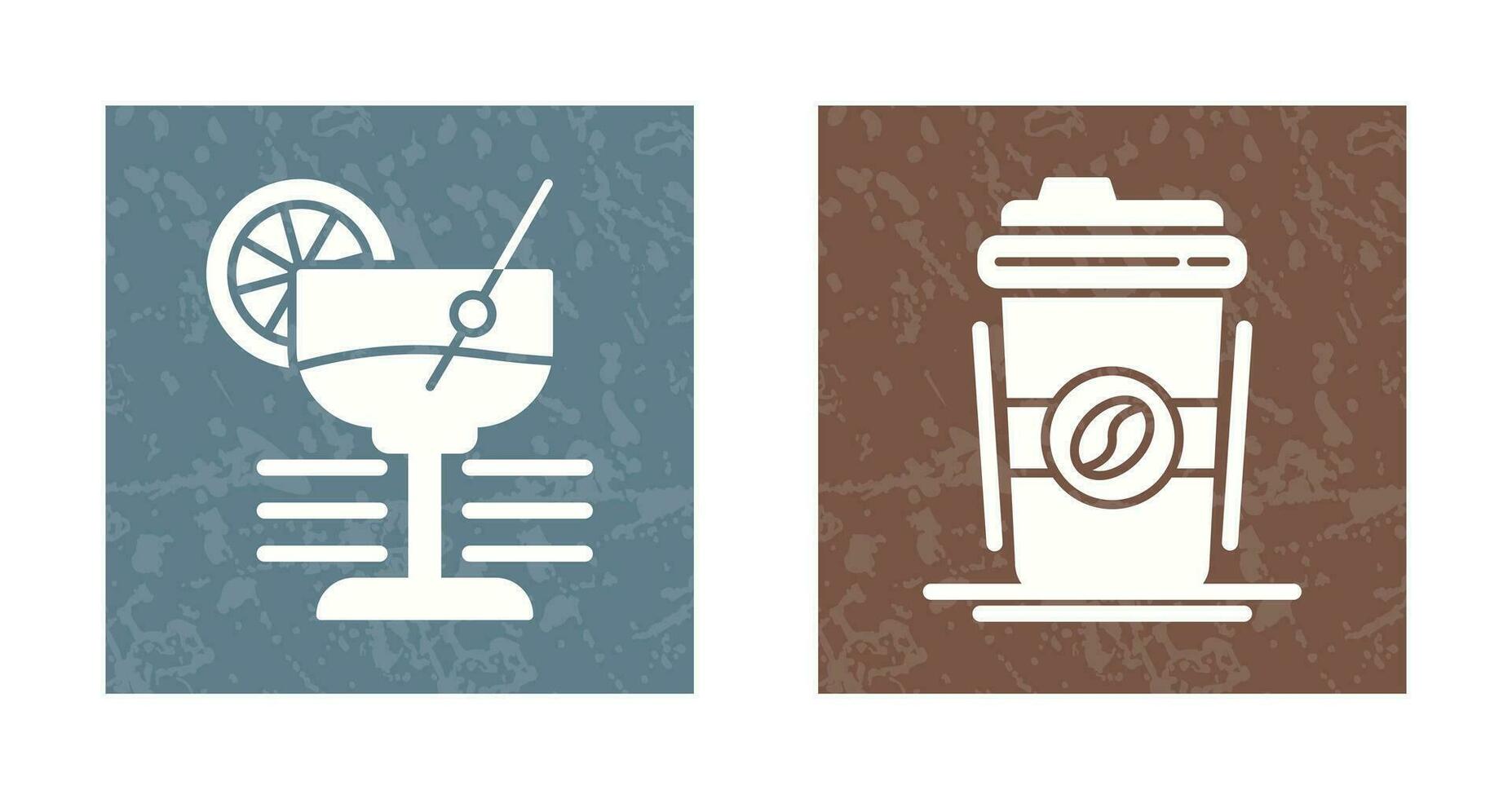 Martini and Coffee Cup Icon vector