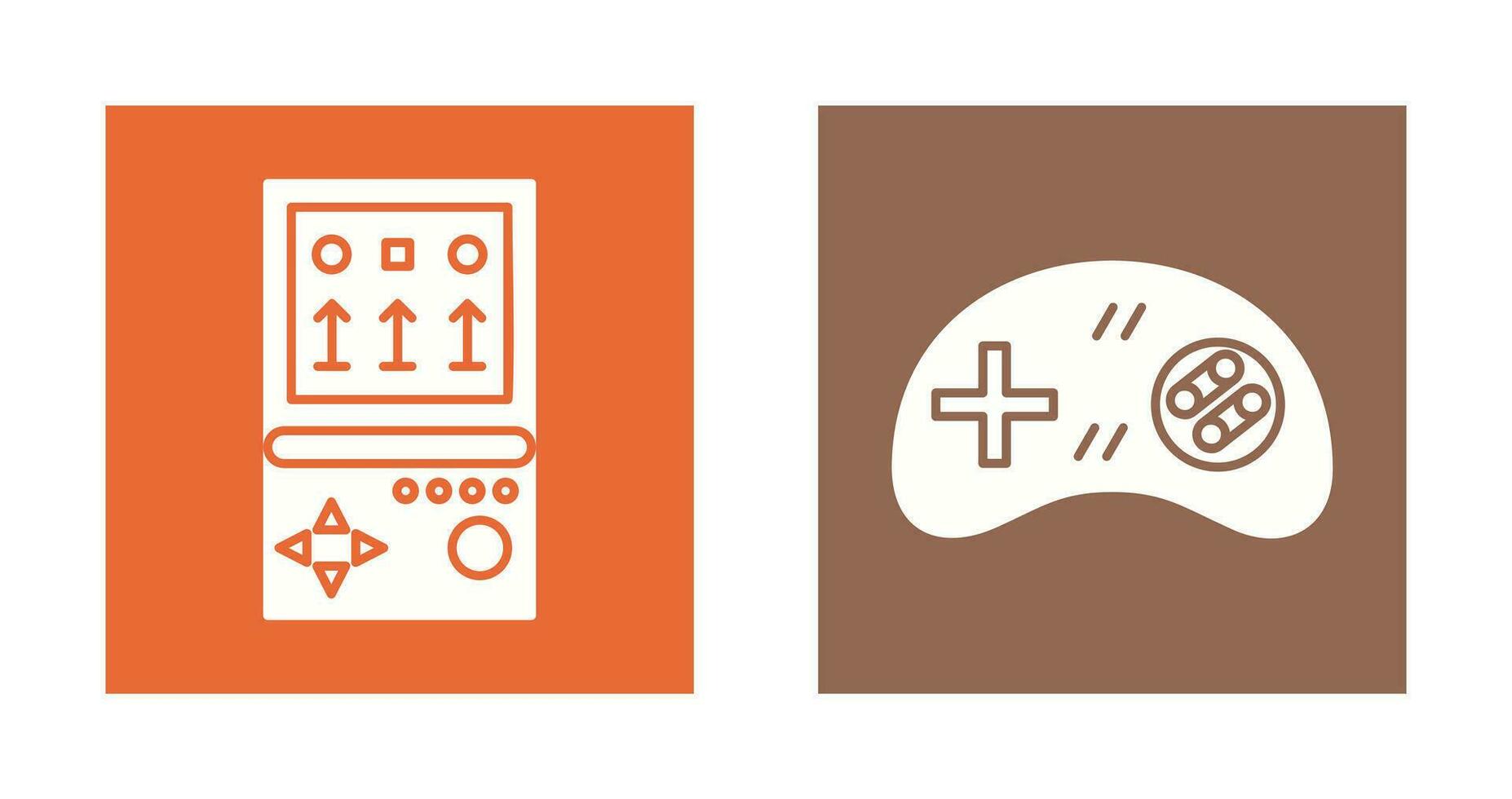 Brick Game and Gamng Control Icon vector