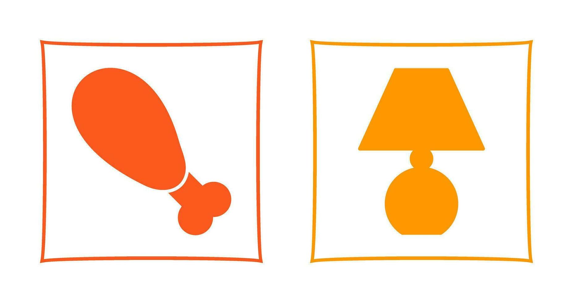 Leg and Lamp Icon vector