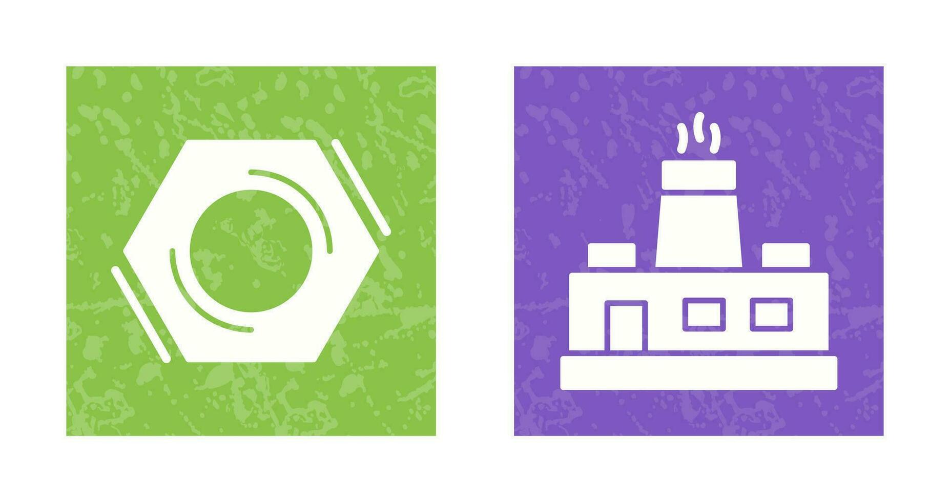 Factory and Nut,food Icon vector