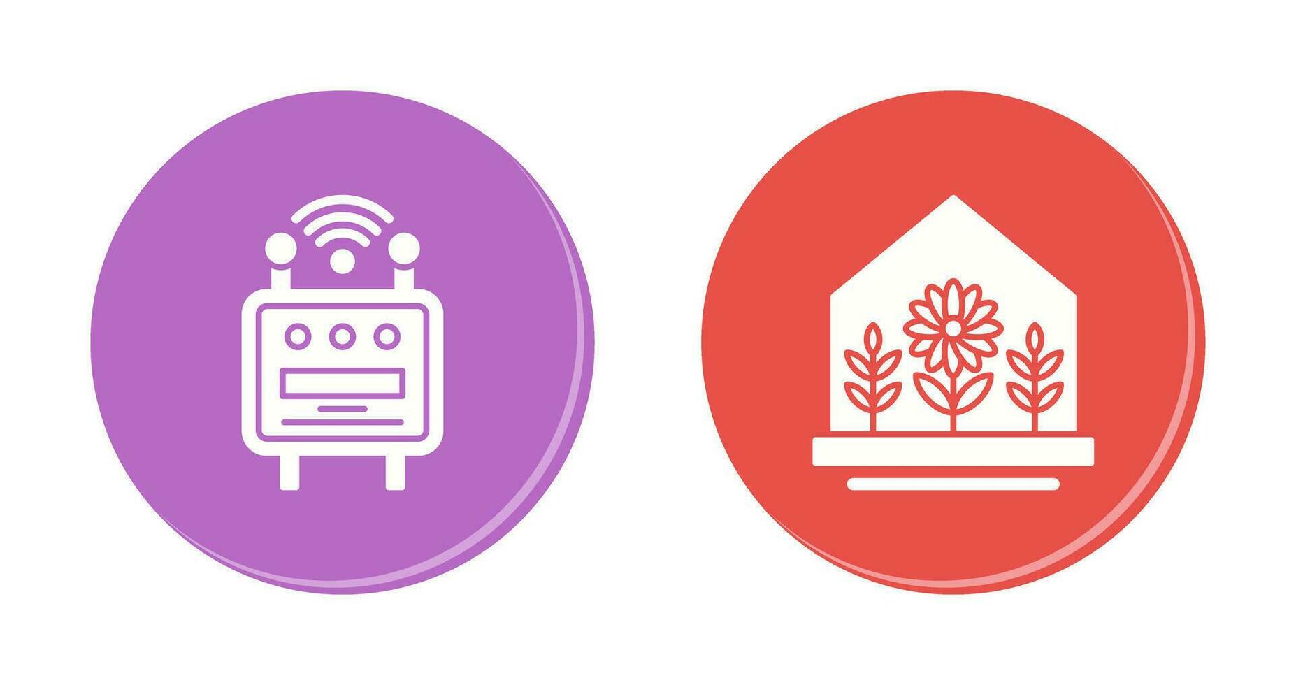 Chip and User Farm House Icon vector