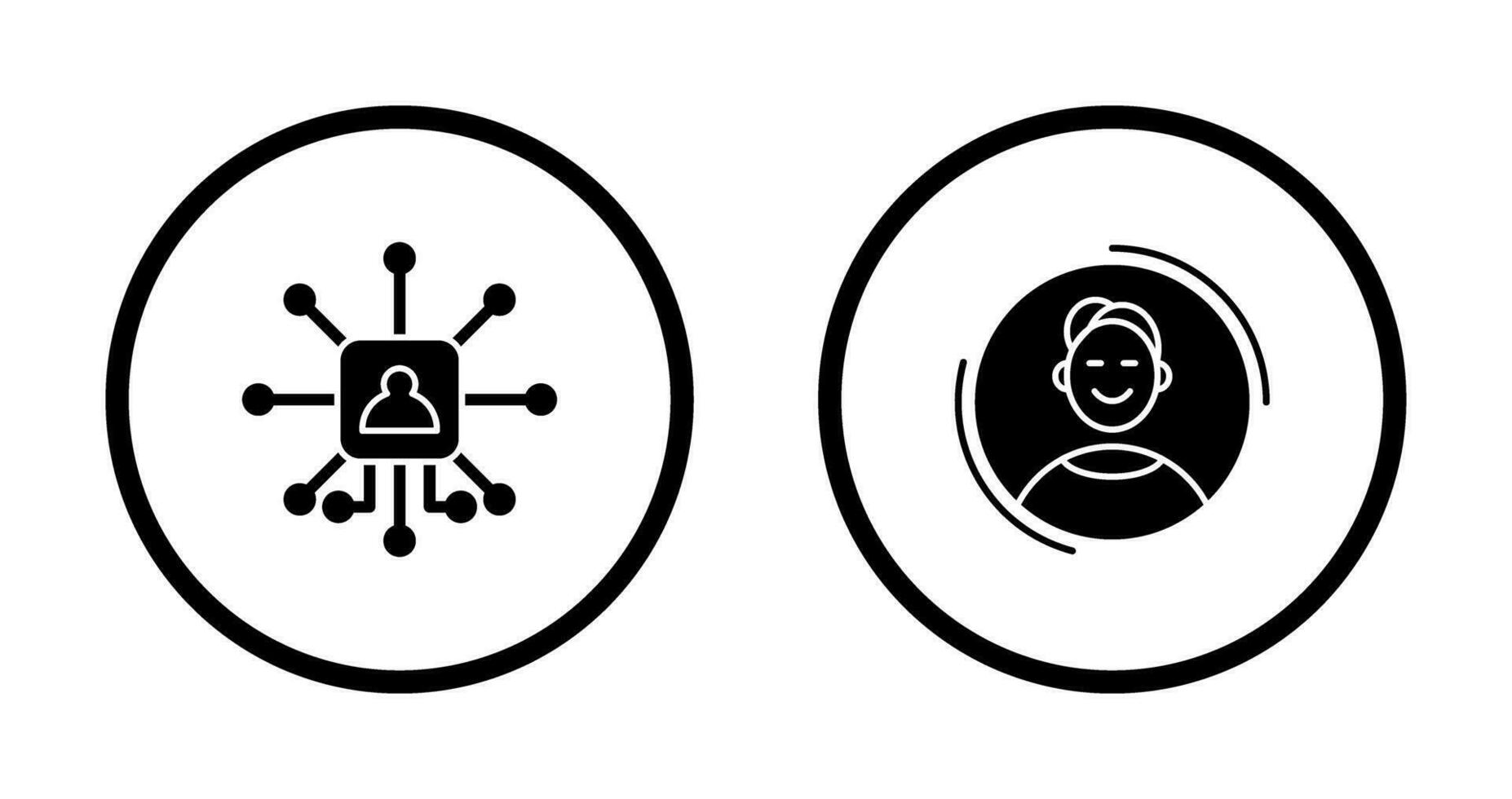 Networking and User Icon vector