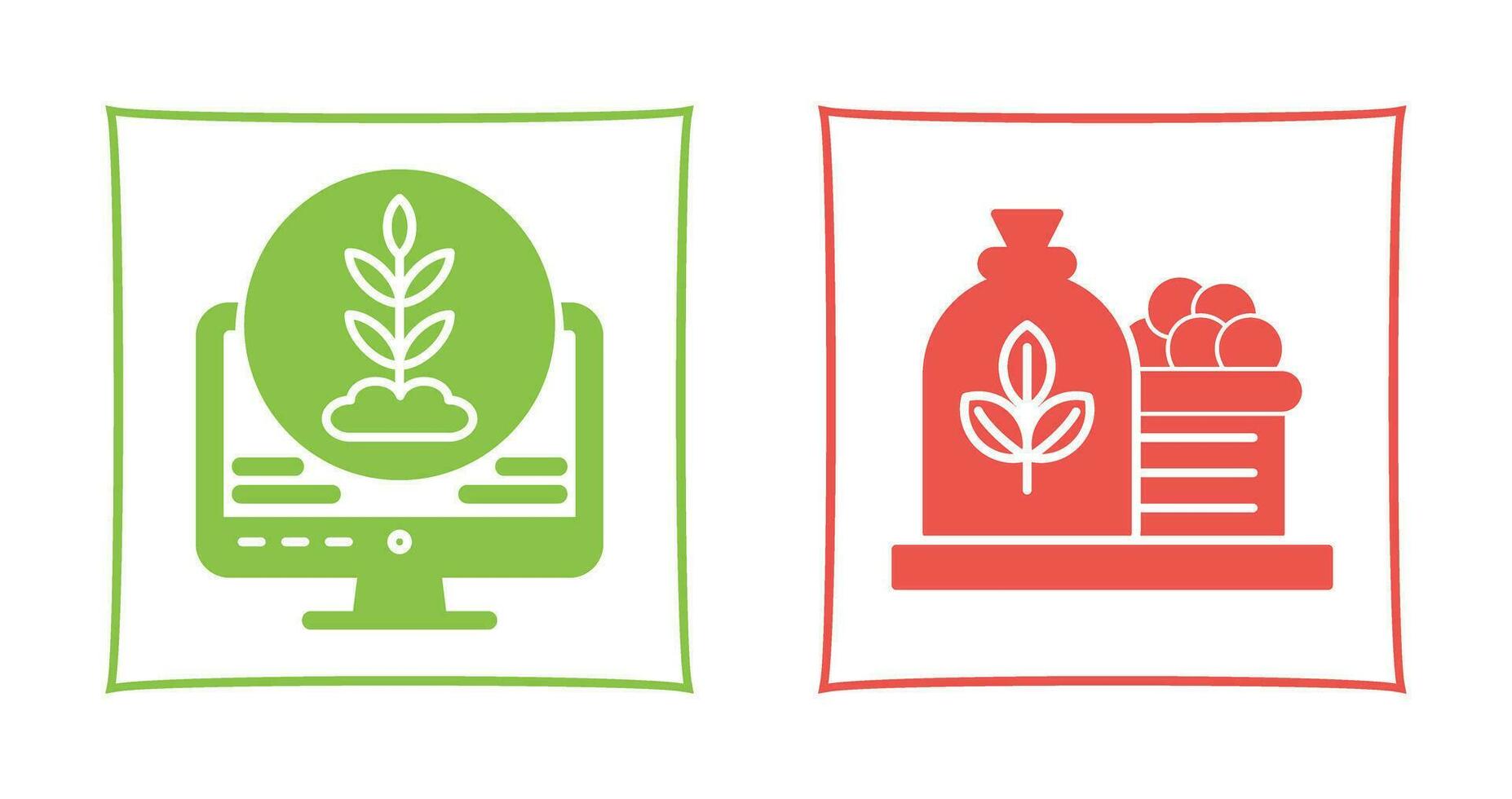 Plant and Harvest Icon vector