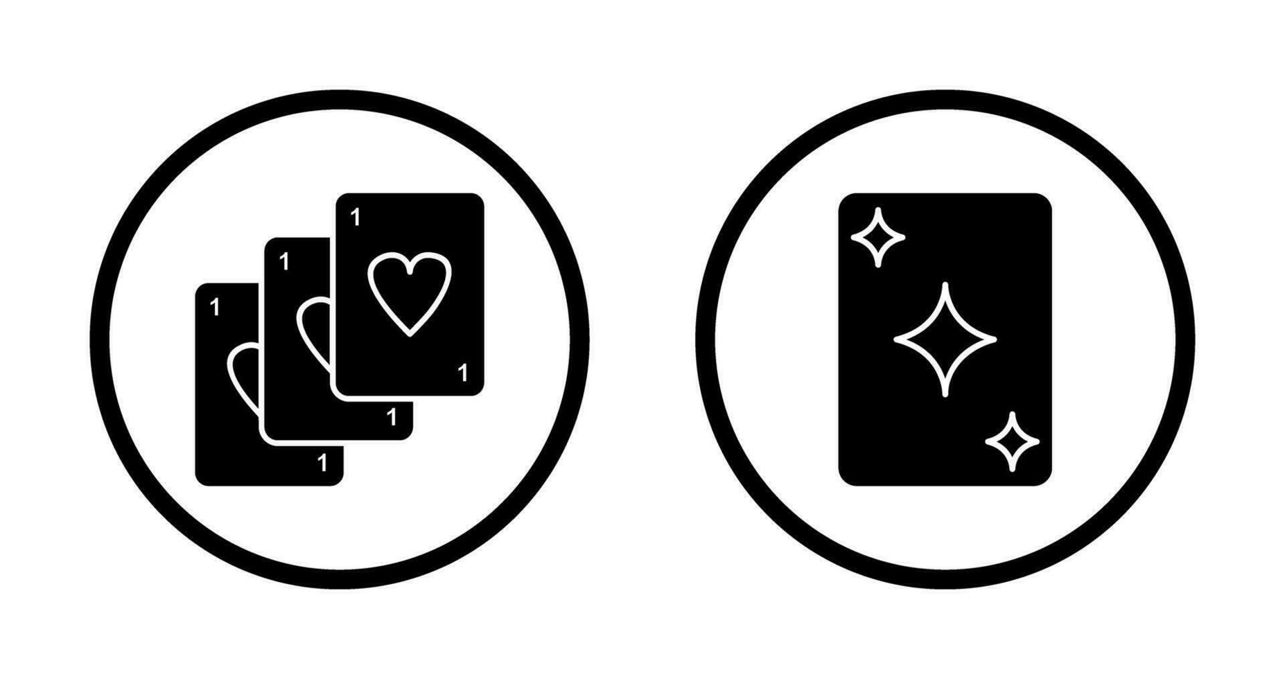 Deck of Card and Card Icon vector