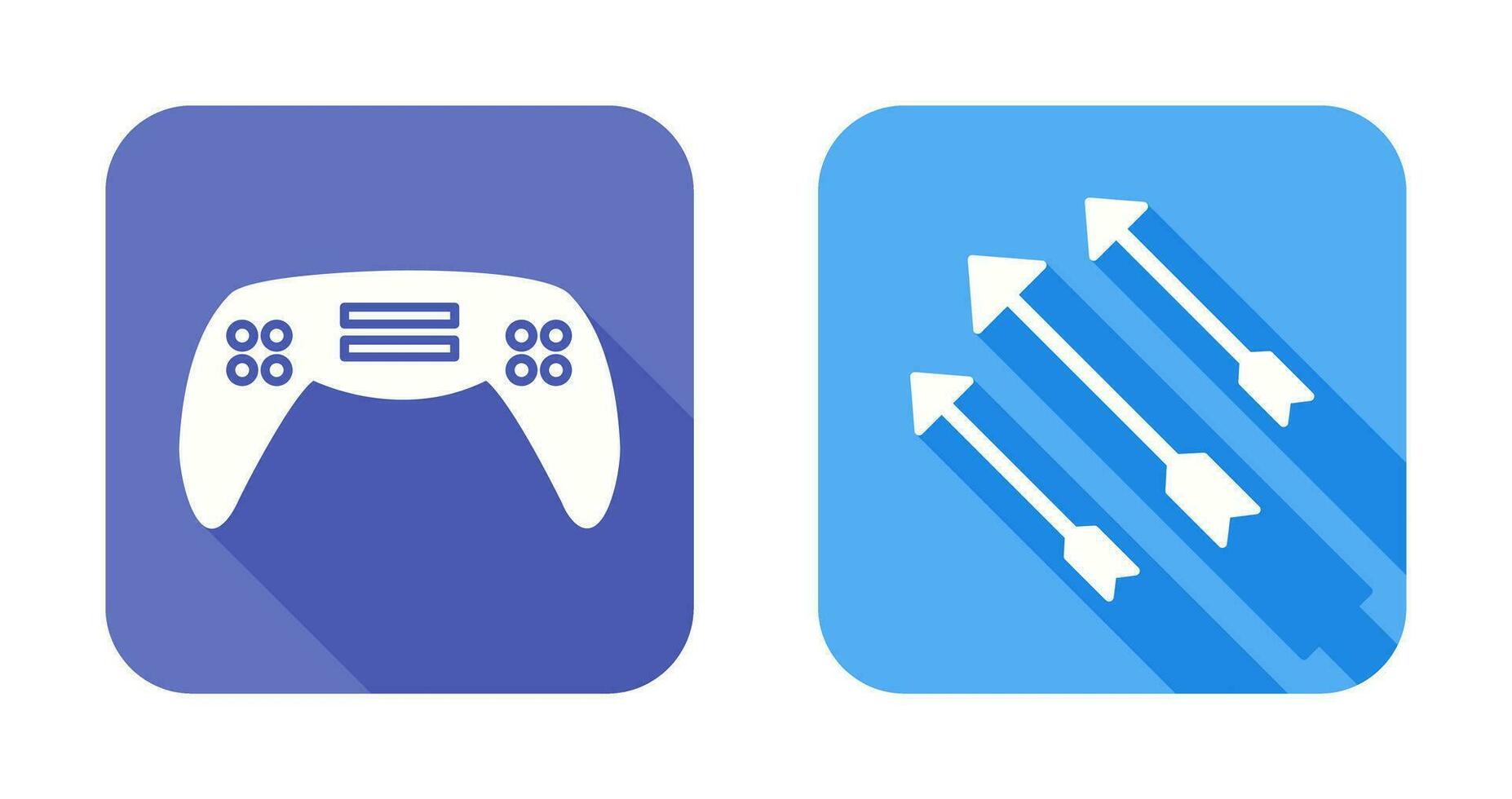 Gaming Console and Arrows Icon vector