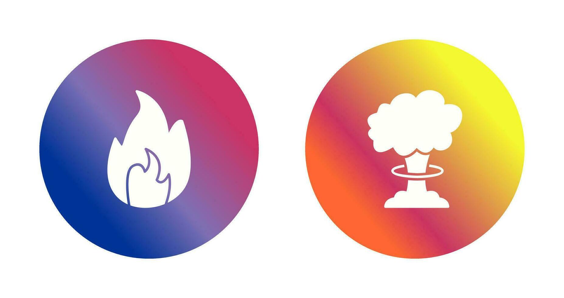 flame and bomb blast Icon vector
