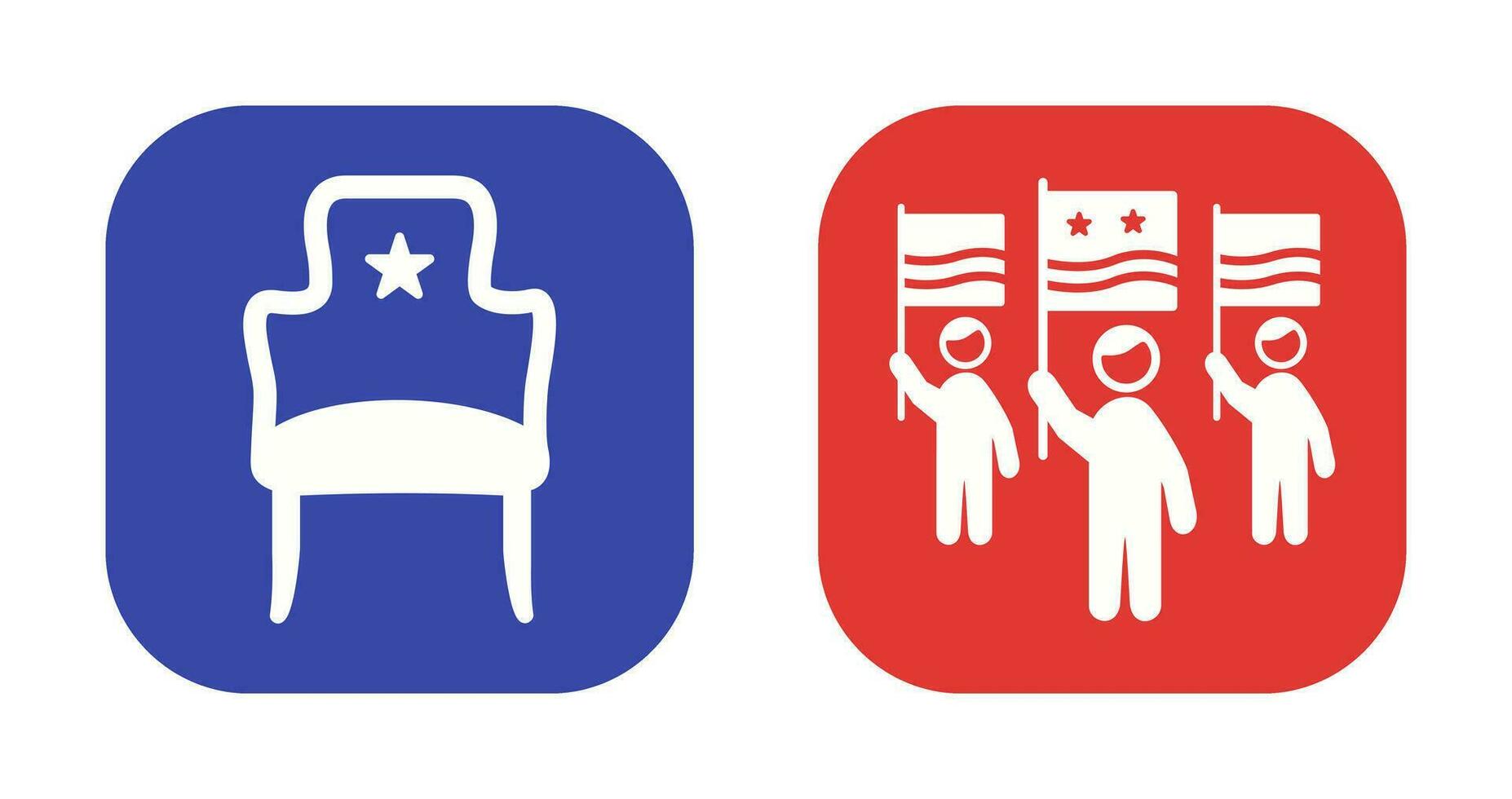 Seat and Campaign Icon vector