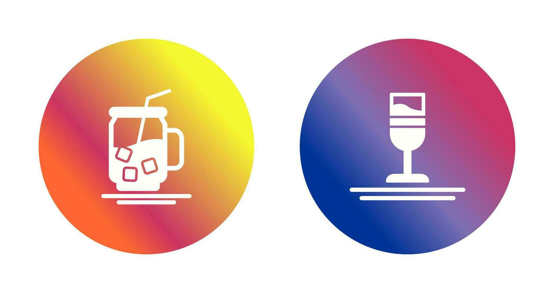 con hielo té y arco iris bebida icono vector