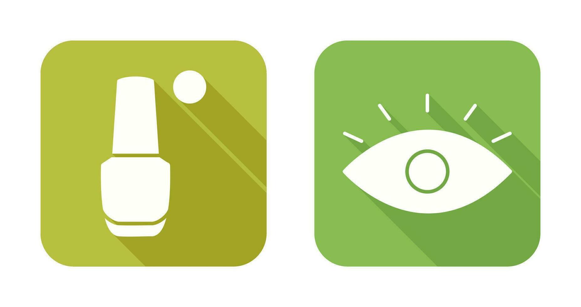 Nailpolish and Eye Icon vector