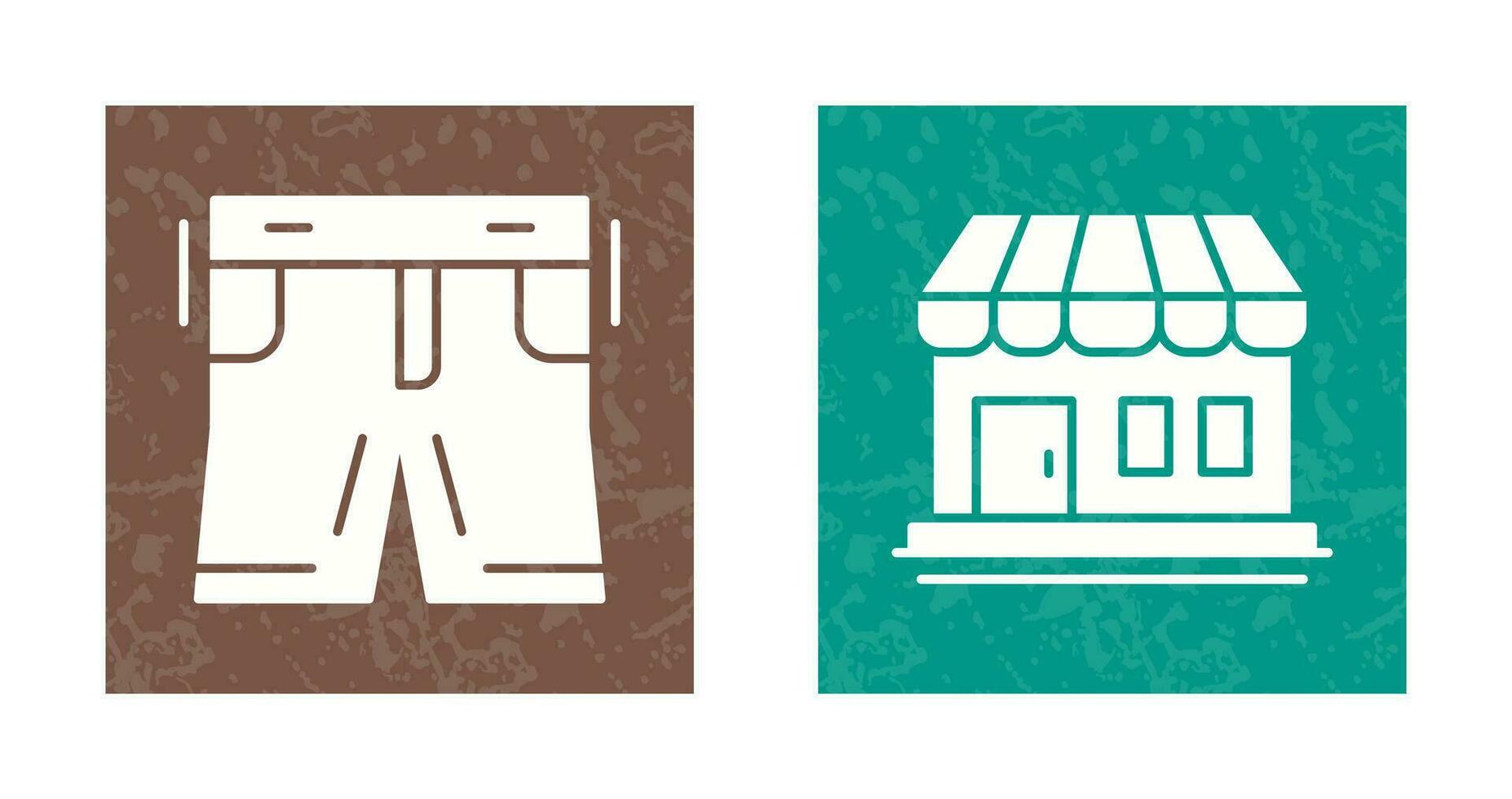 Shorts and Shop Icon vector