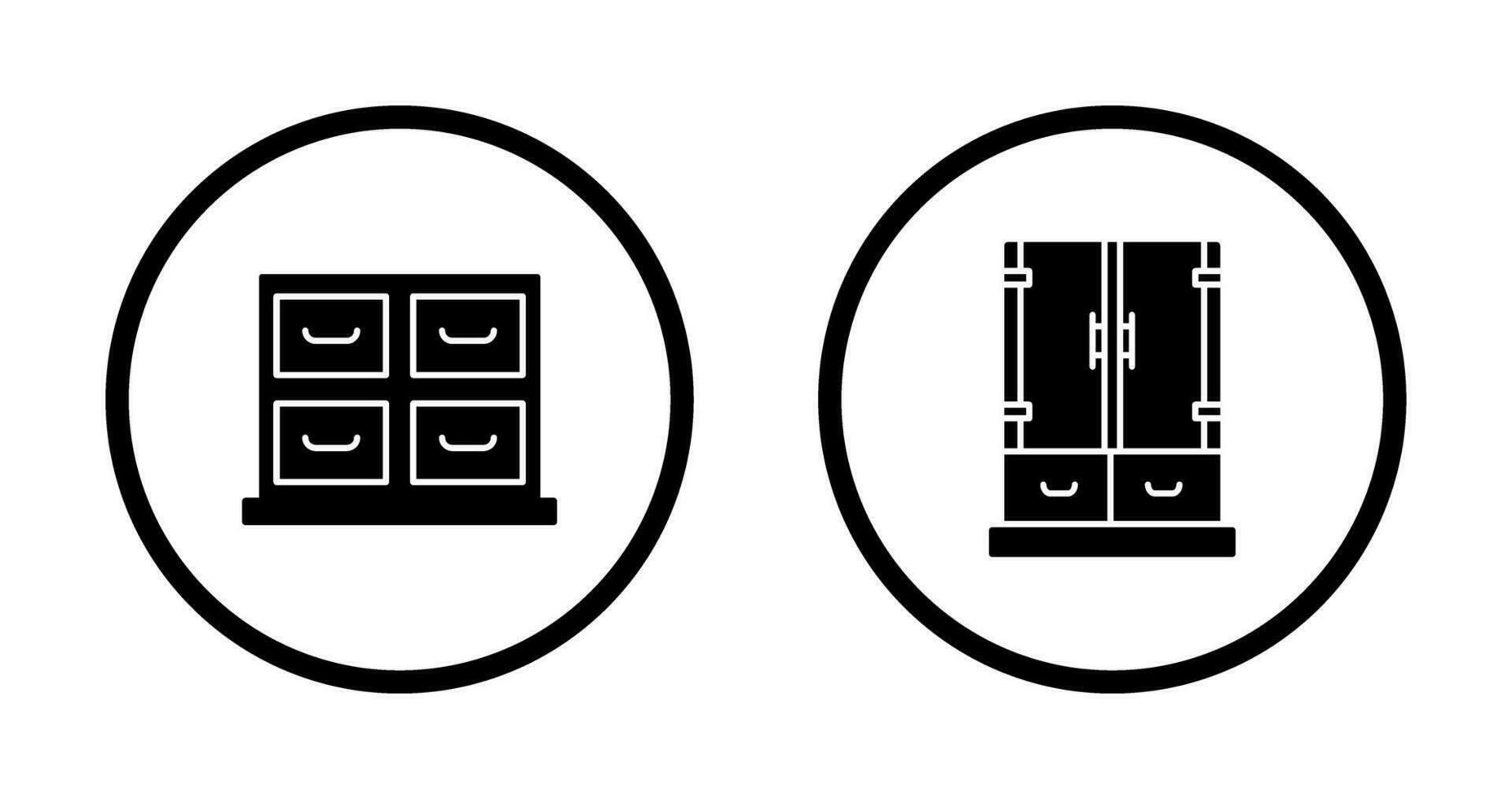 Cabinet and Business Icon vector