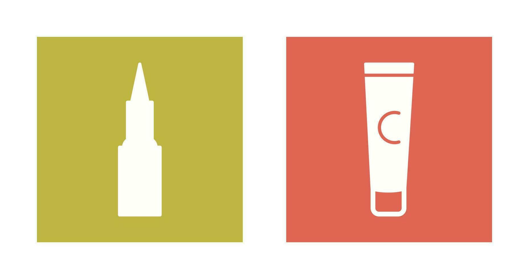 Kajal cosmetics and Conditioner  Icon vector