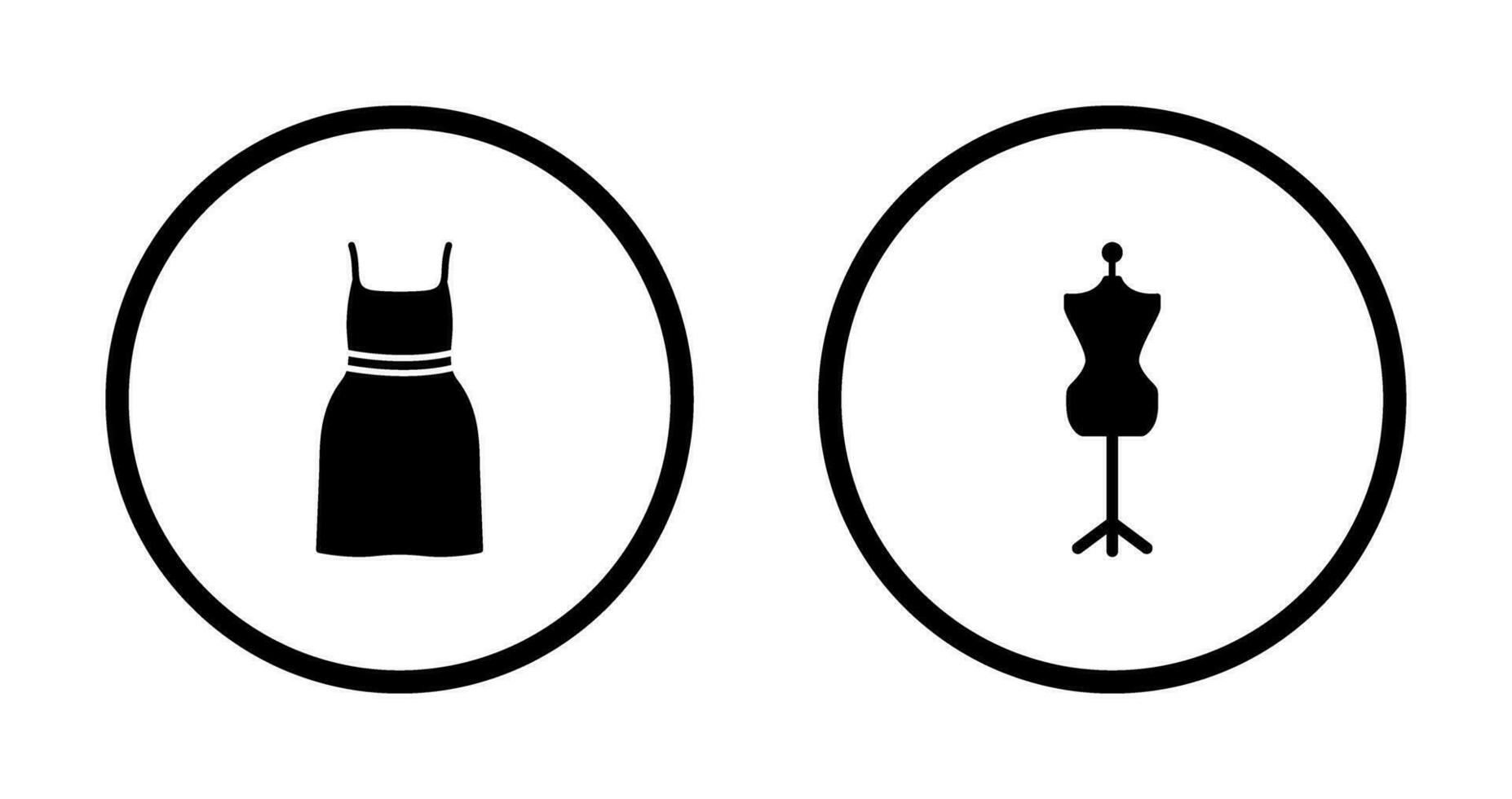 Cocktail Dress and Dress Holder Icon vector