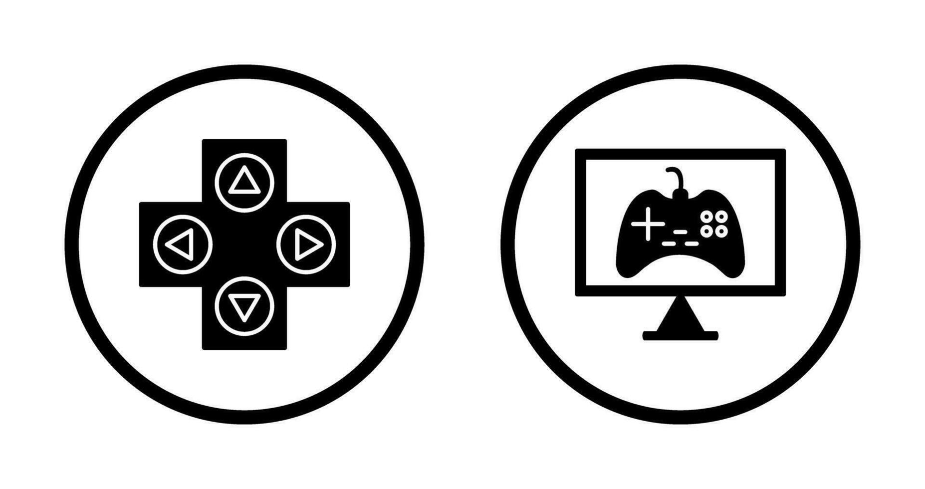 Gaming Control and Online Games Icon vector