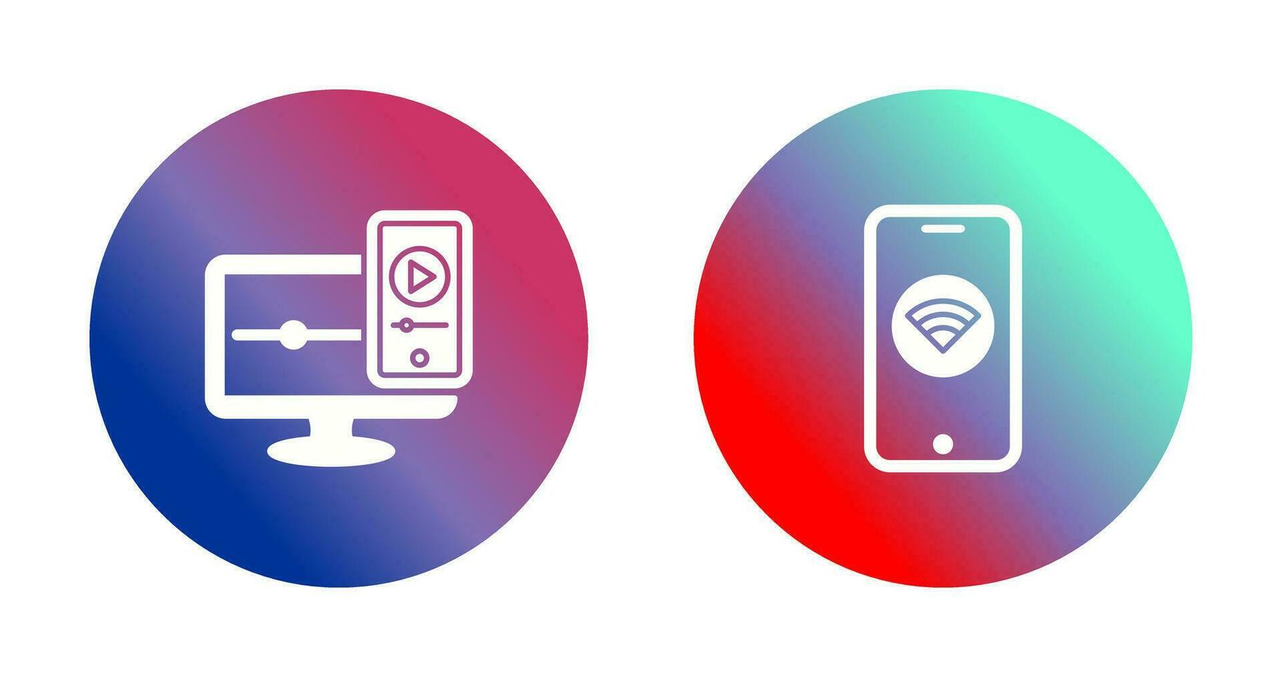 WIFI and Responsive Icon vector