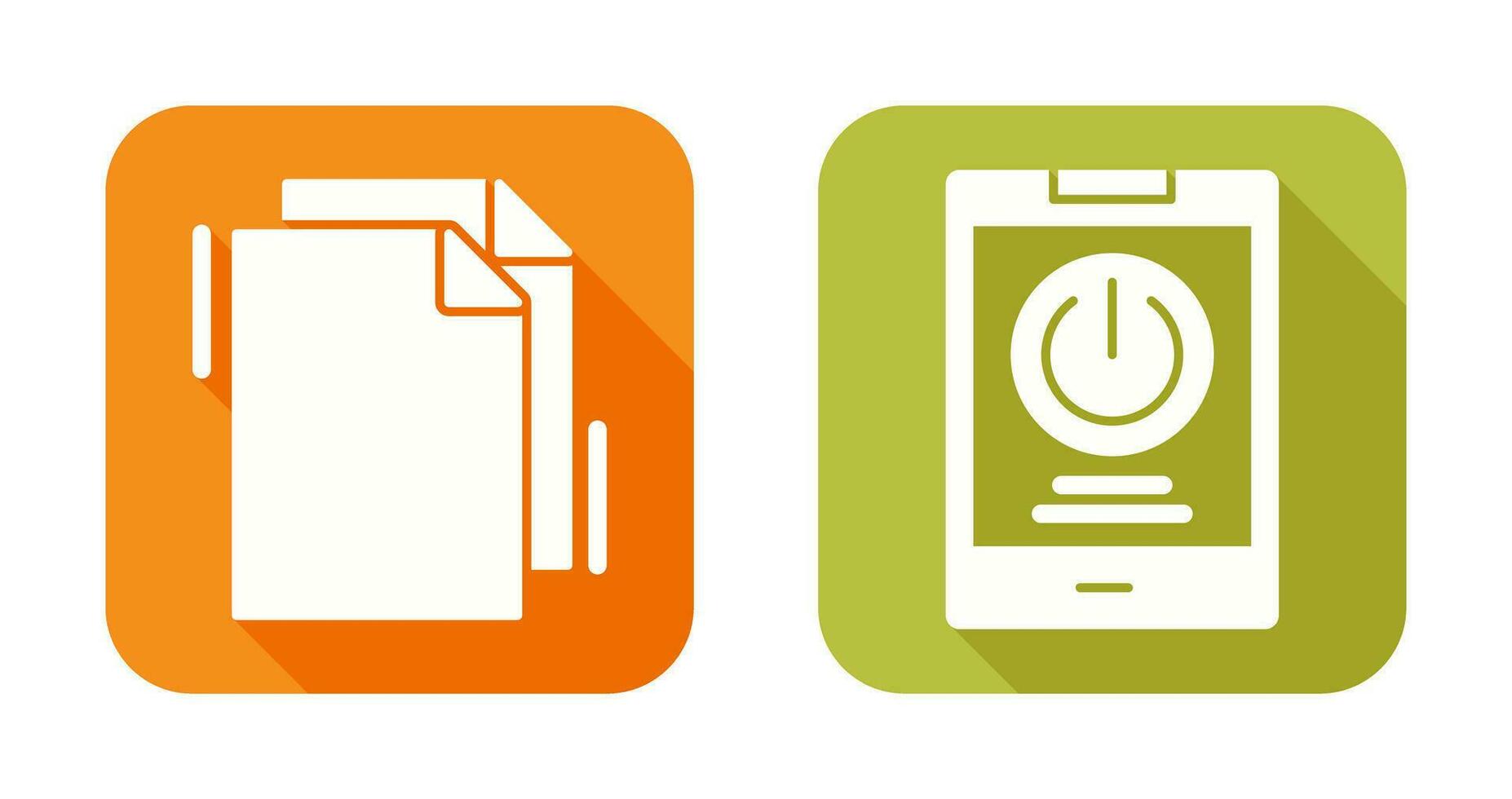 Copy and Power Icon vector
