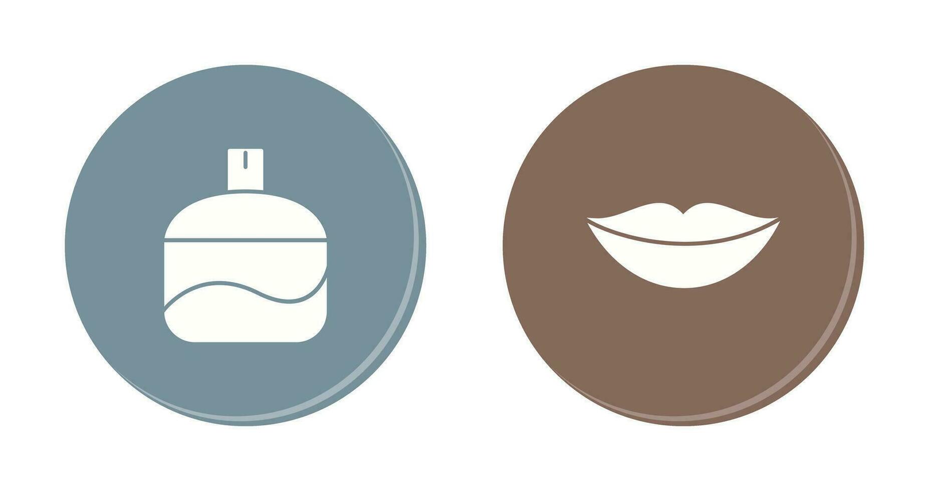 Fragrance and Lips Icon vector