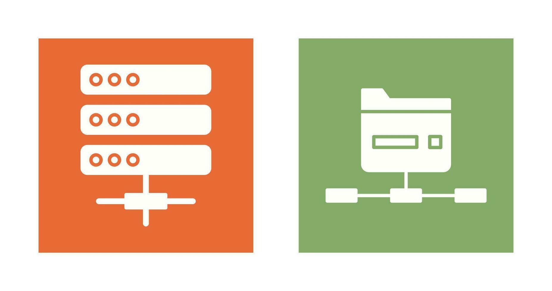 Server and Network Icon vector