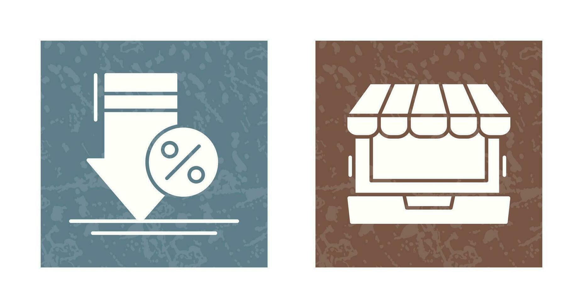 Discount and Online Shopping Icon vector