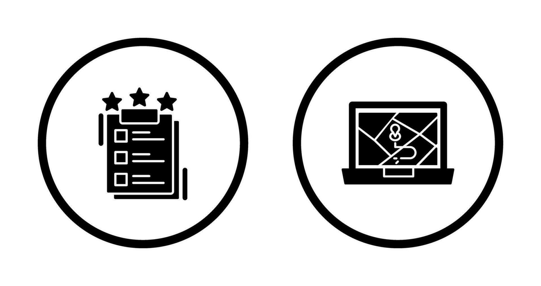 Project Features and Google Map Icon vector