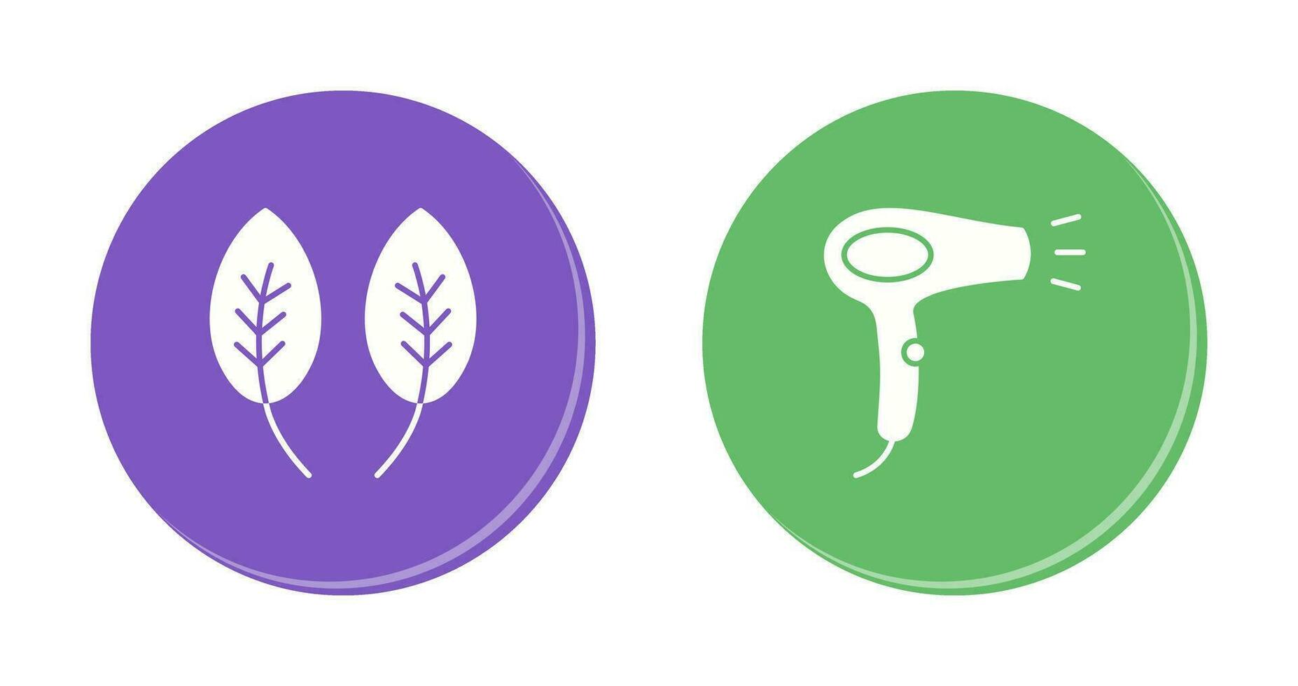 Herb and Hair removal Icon vector