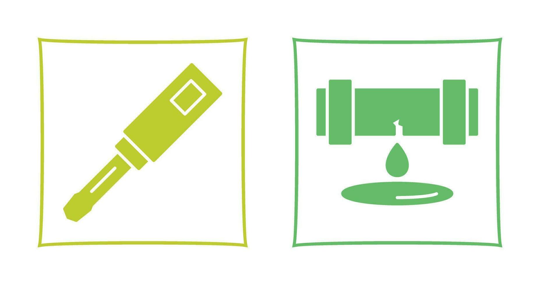 Screwdriver and Leak Icon vector