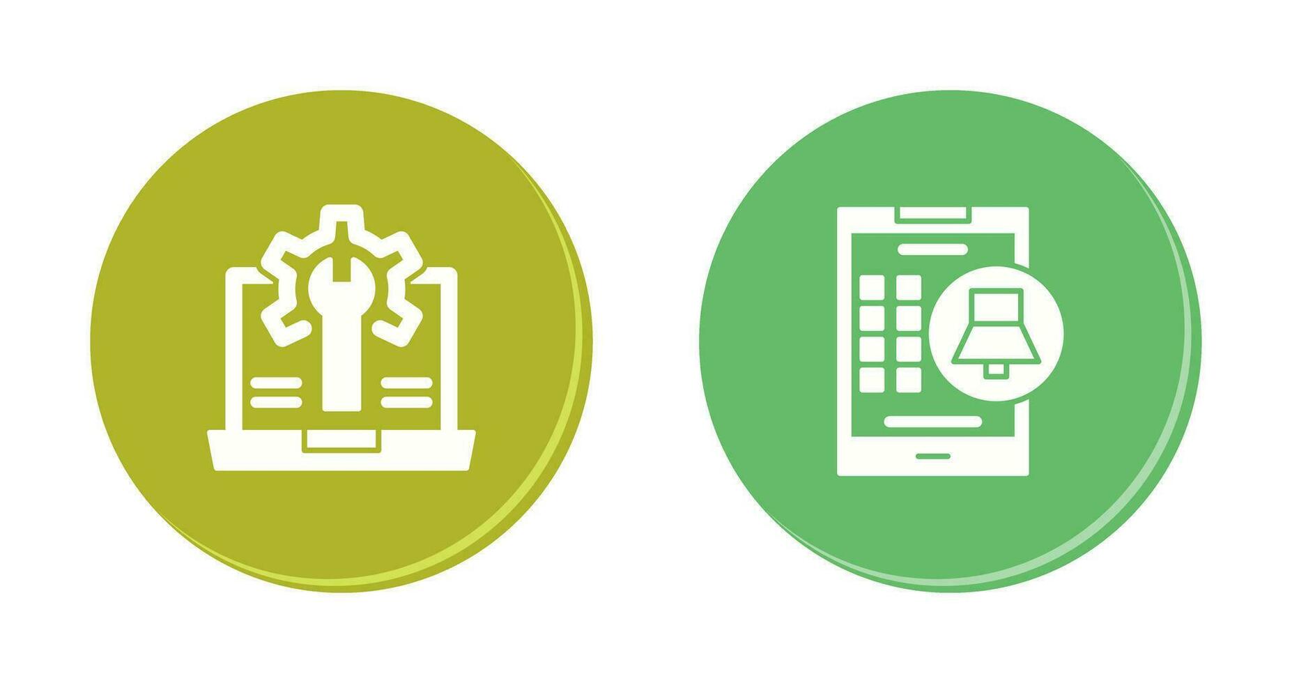 Alarm and Web Development Icon vector