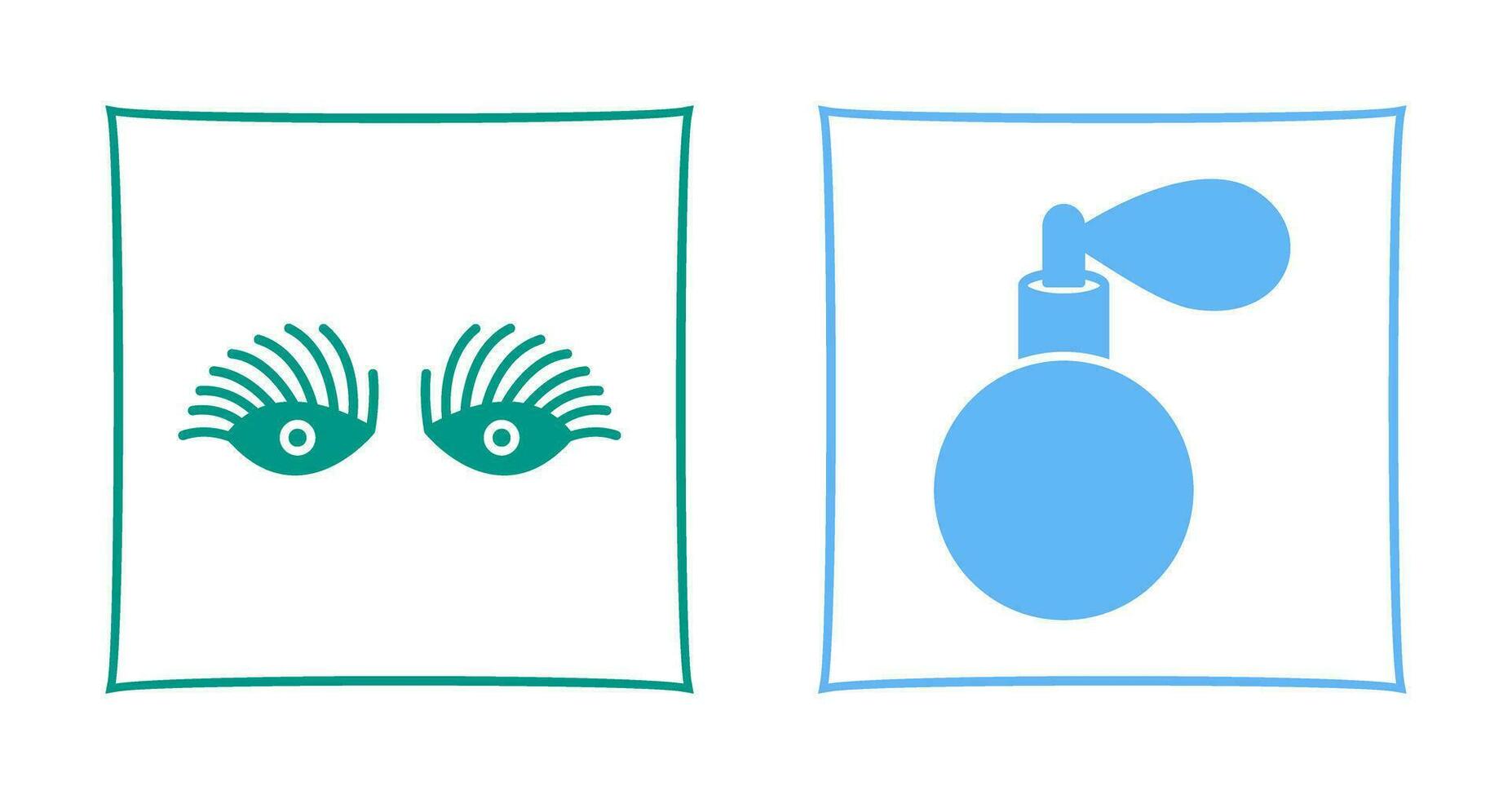 Longlashes and perfume Icon vector