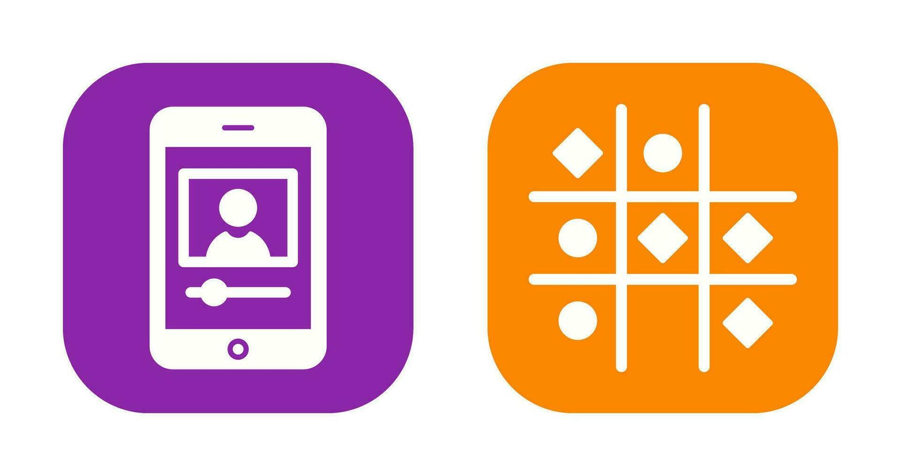 log and Tic Tac Toe Icon vector