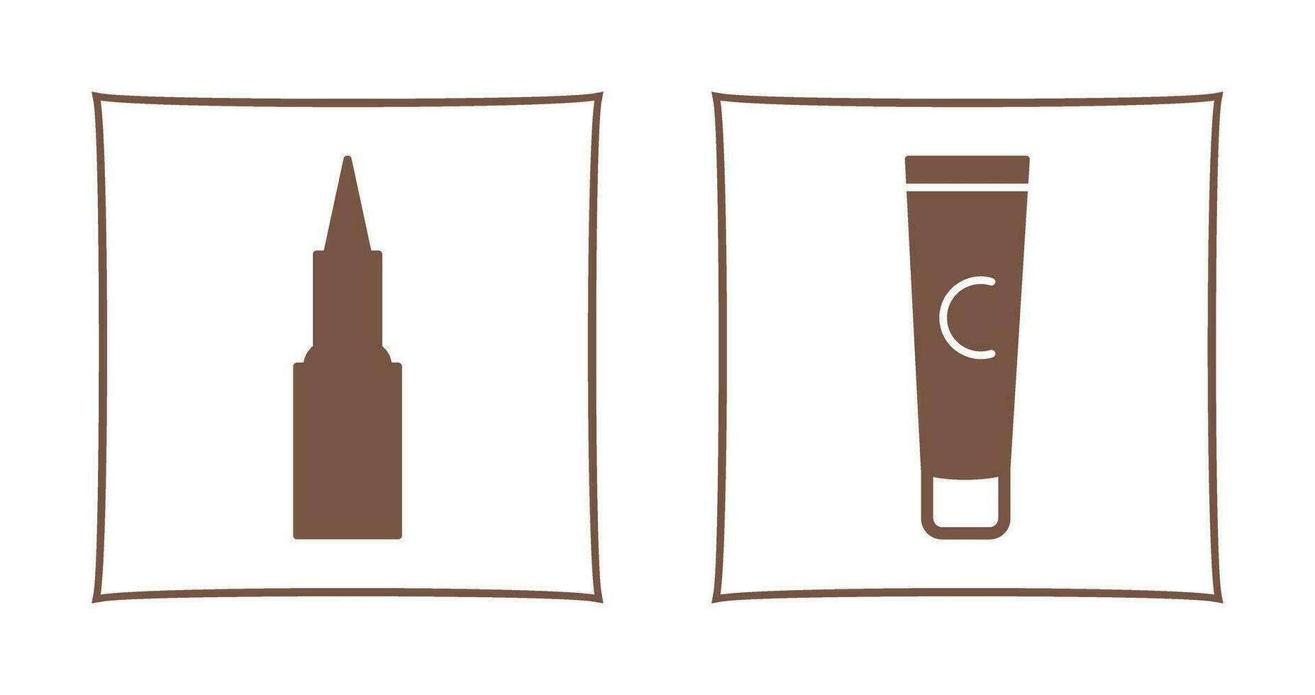 Kajal cosmetics and Conditioner  Icon vector
