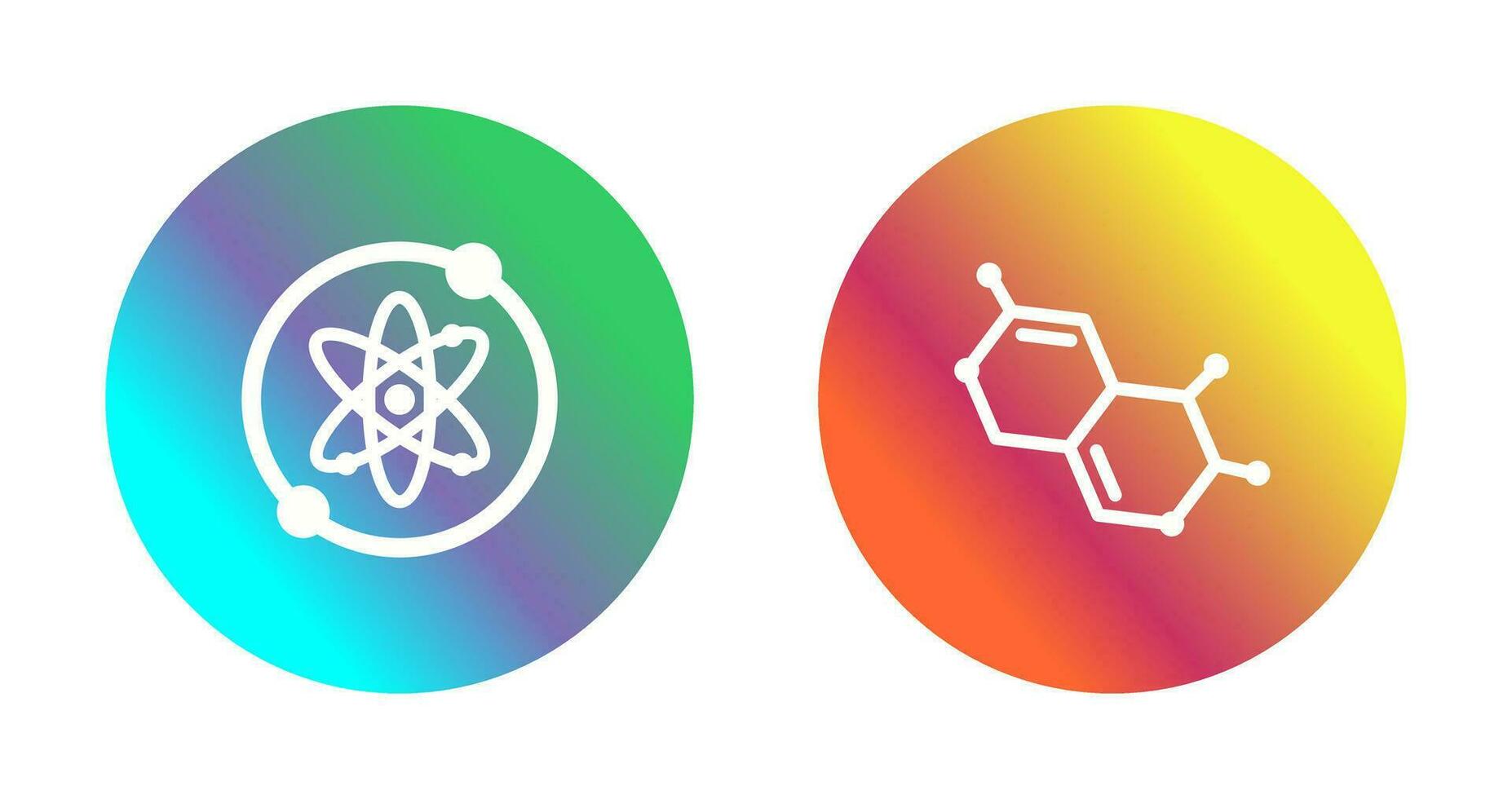 Proton and Molecule Icon vector