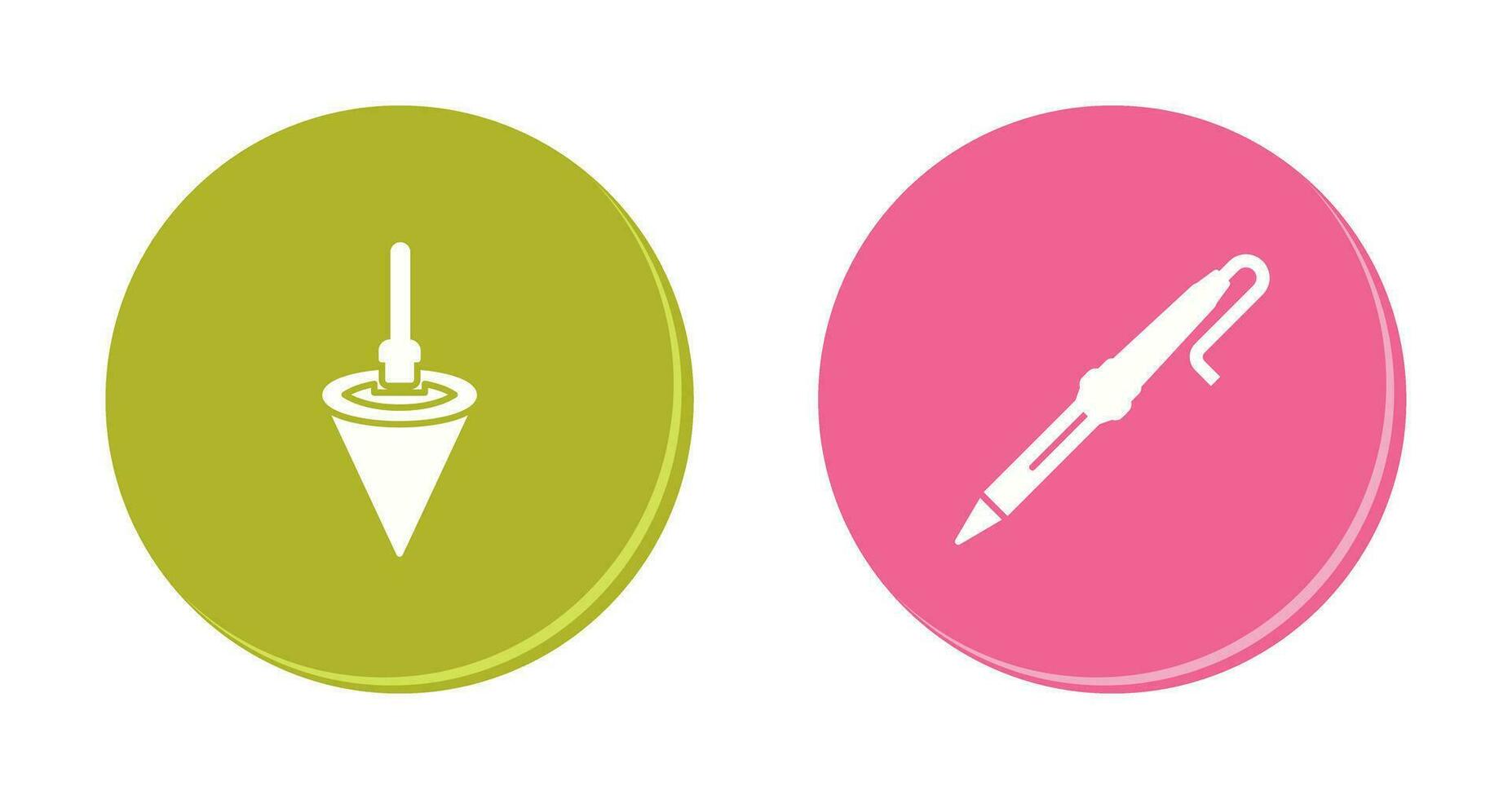 Plumb Bob and Soldering Icon vector