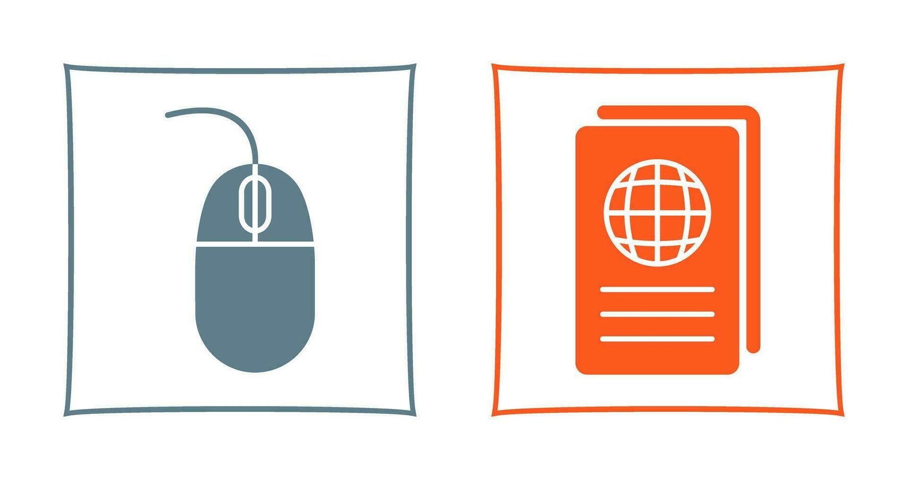 Mouse and Global Report Icon vector