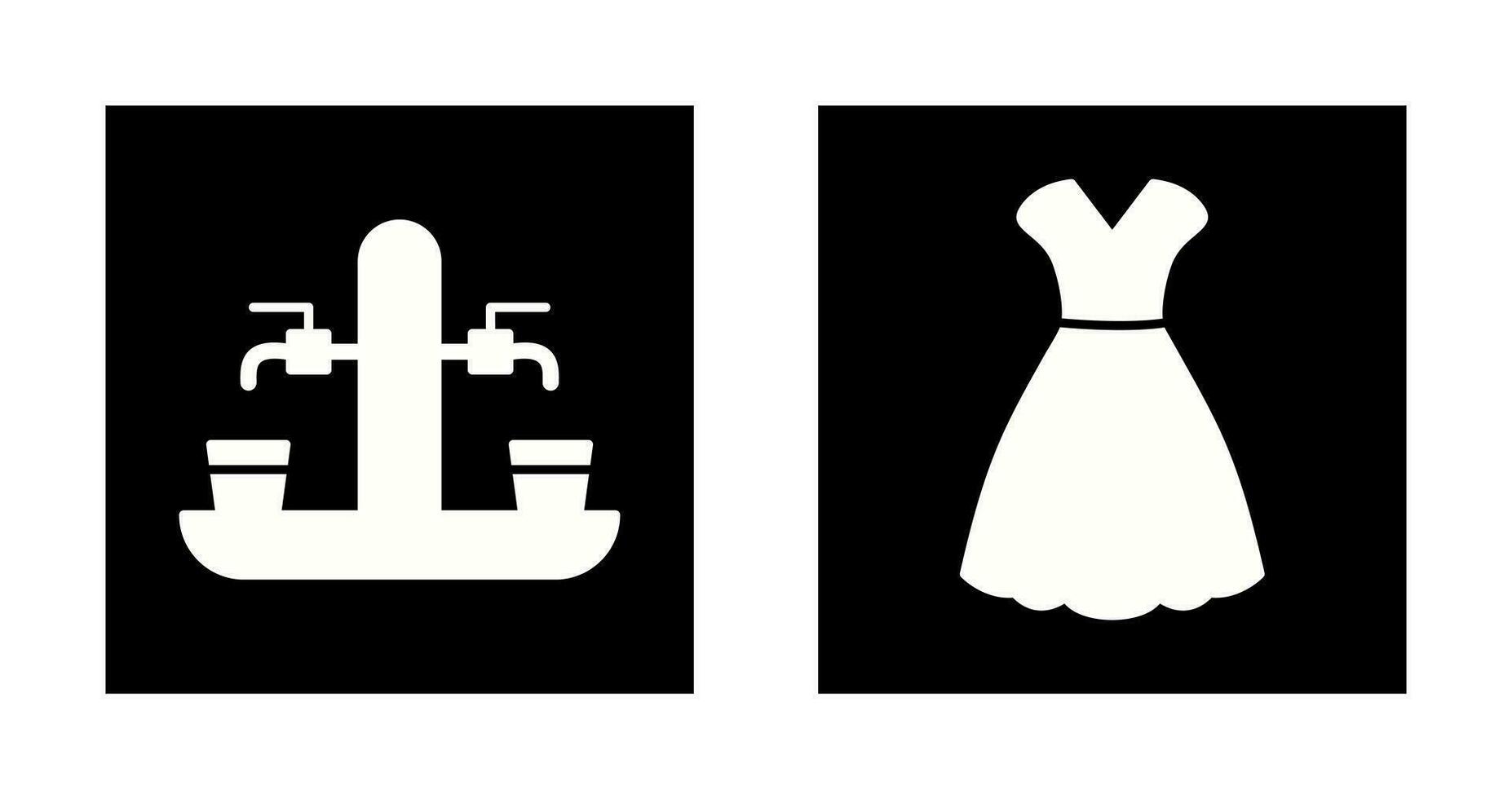 Beer Tap and Woman Dress Icon vector