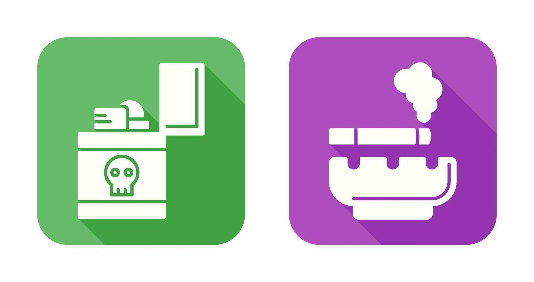 Zippo and Cigarette Icon vector