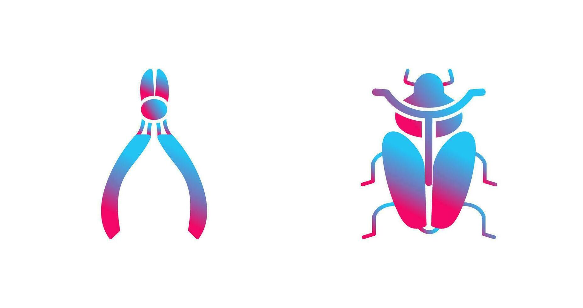 Cutter and Insect Icon vector