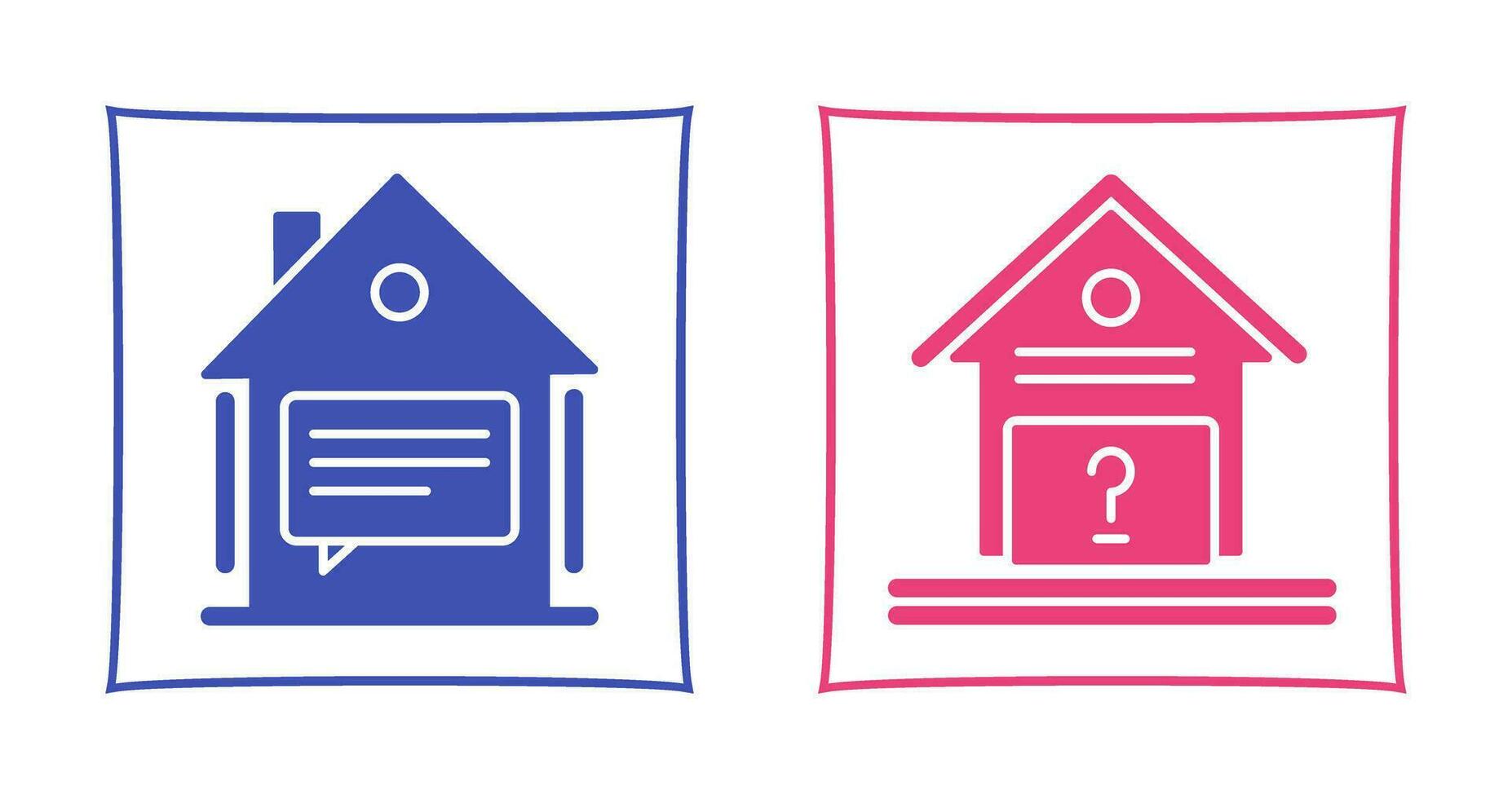Message and Unknown Icon vector