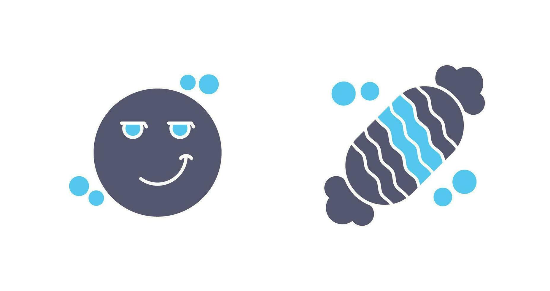 Smirk and Candy Icon vector
