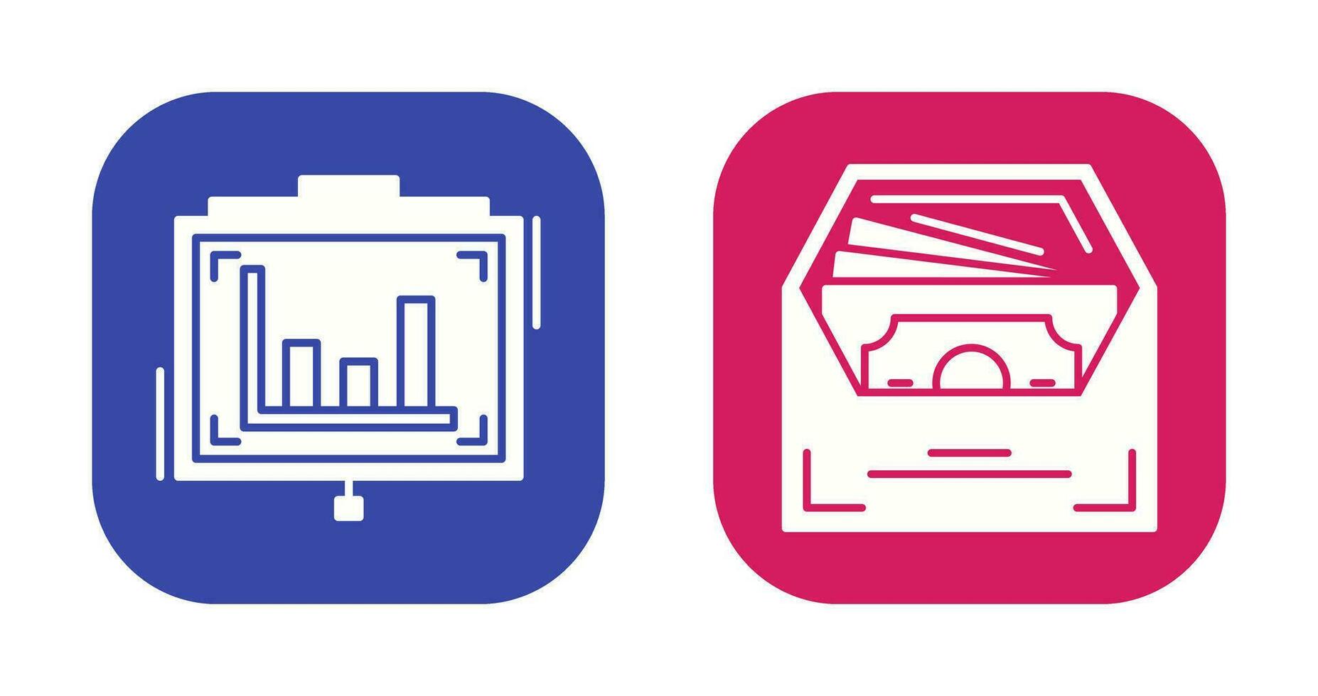 Presentation and Salary Icon vector