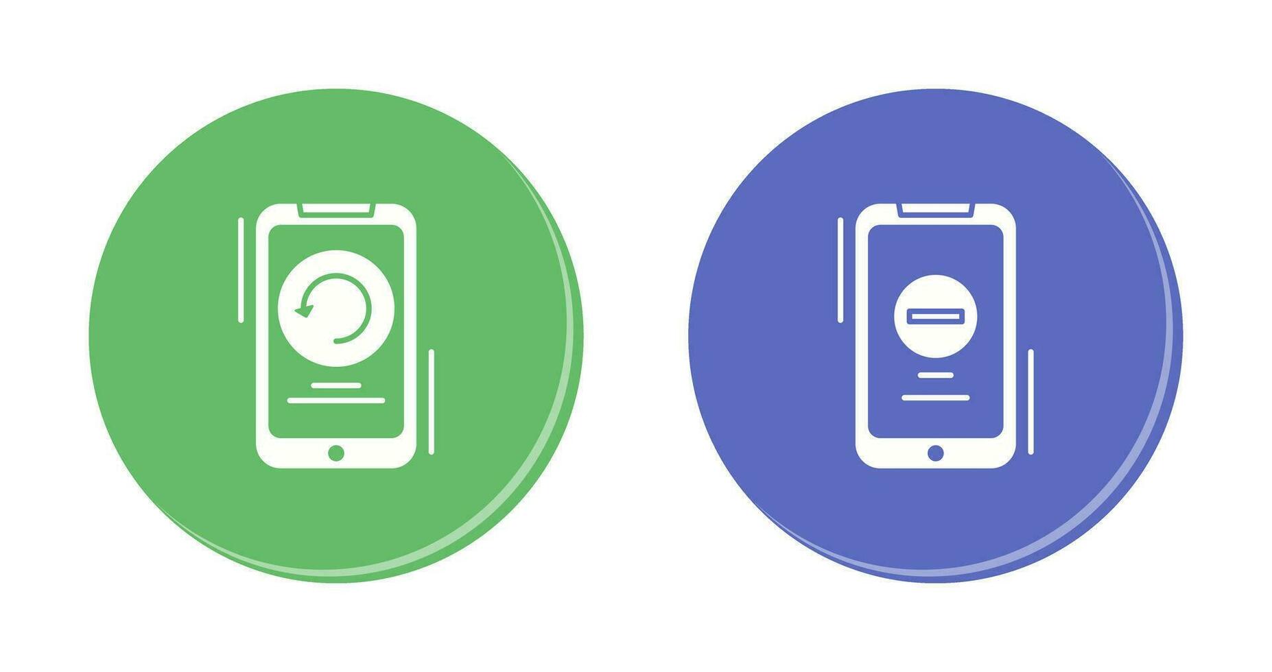 Restart and Remove Icon vector