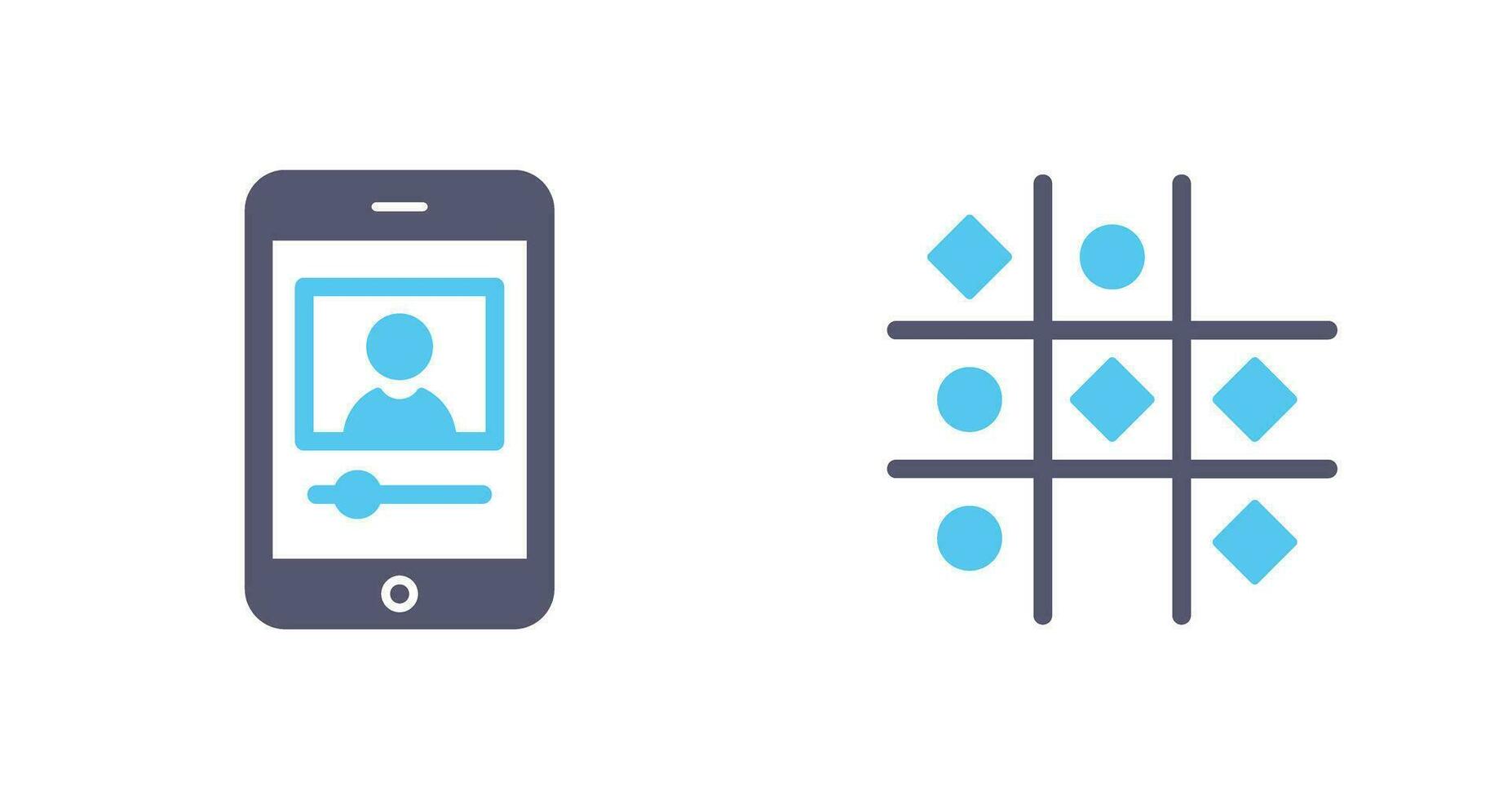 log and Tic Tac Toe Icon vector