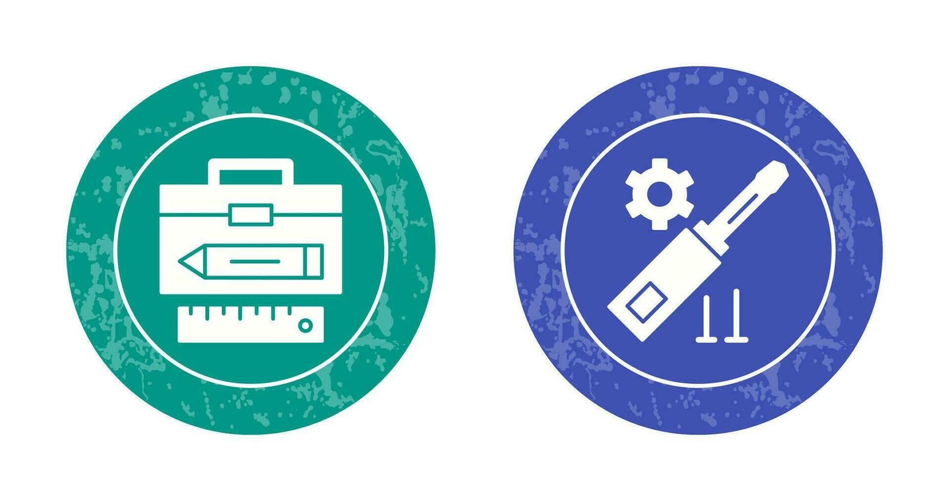 Geometry and Gear Icon vector